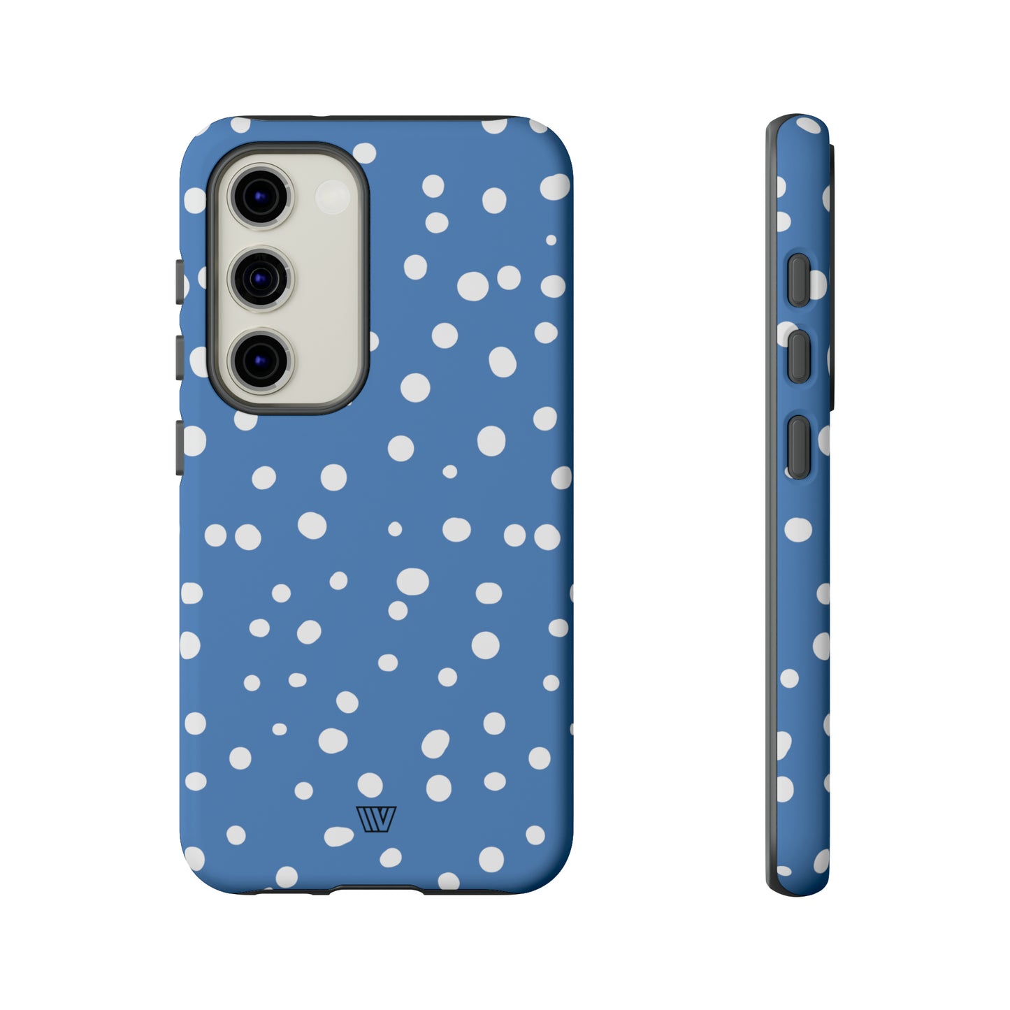 DUSTY BLUE DOTS | Tough Phone Case - Trovvve