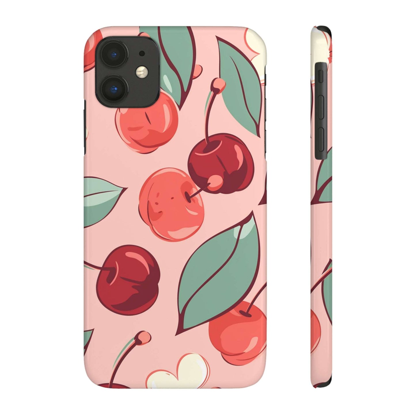 Cherry Pattern | Slim iPhone Case