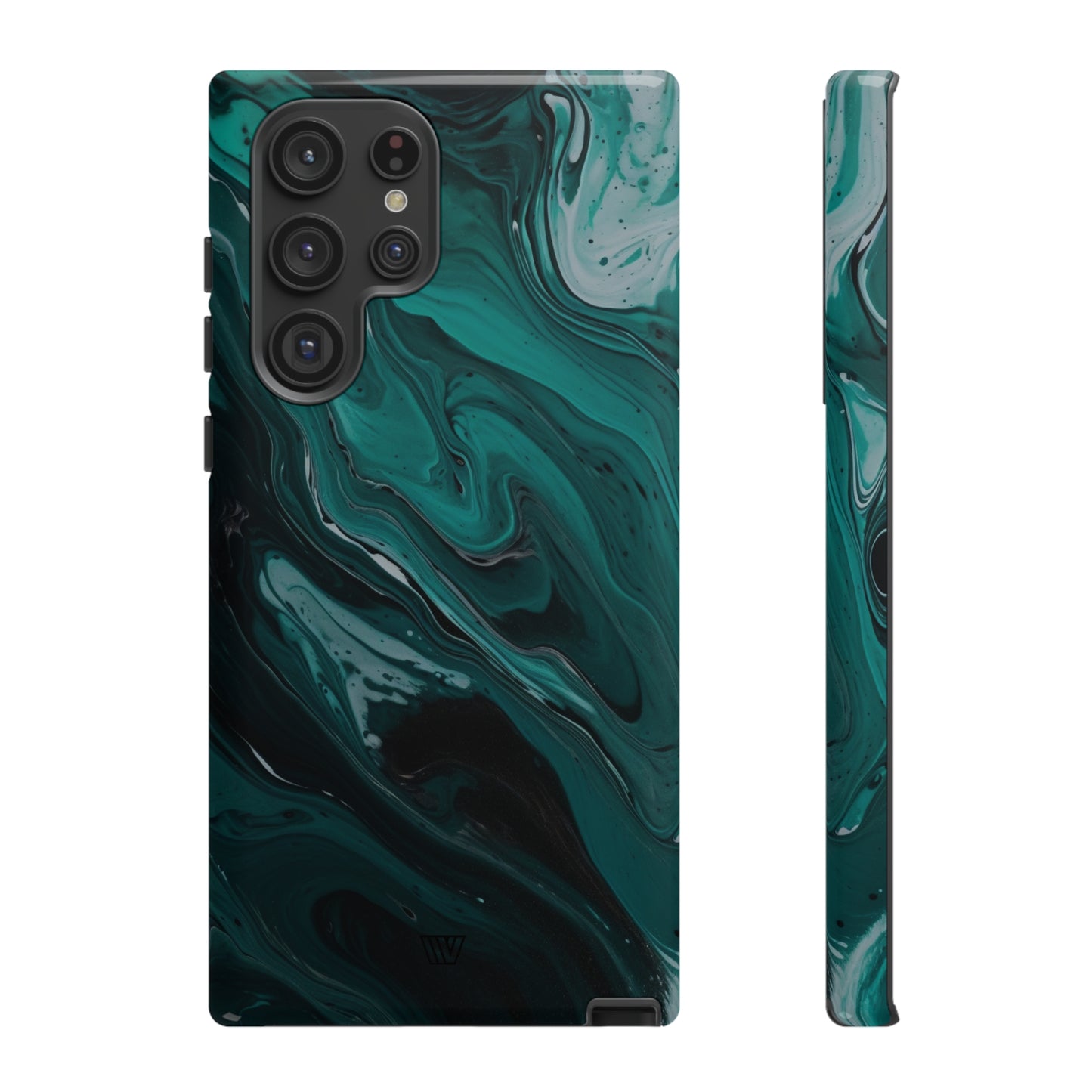 TEAL PAINT SWIRL | Tough Phone Case - Trovvve