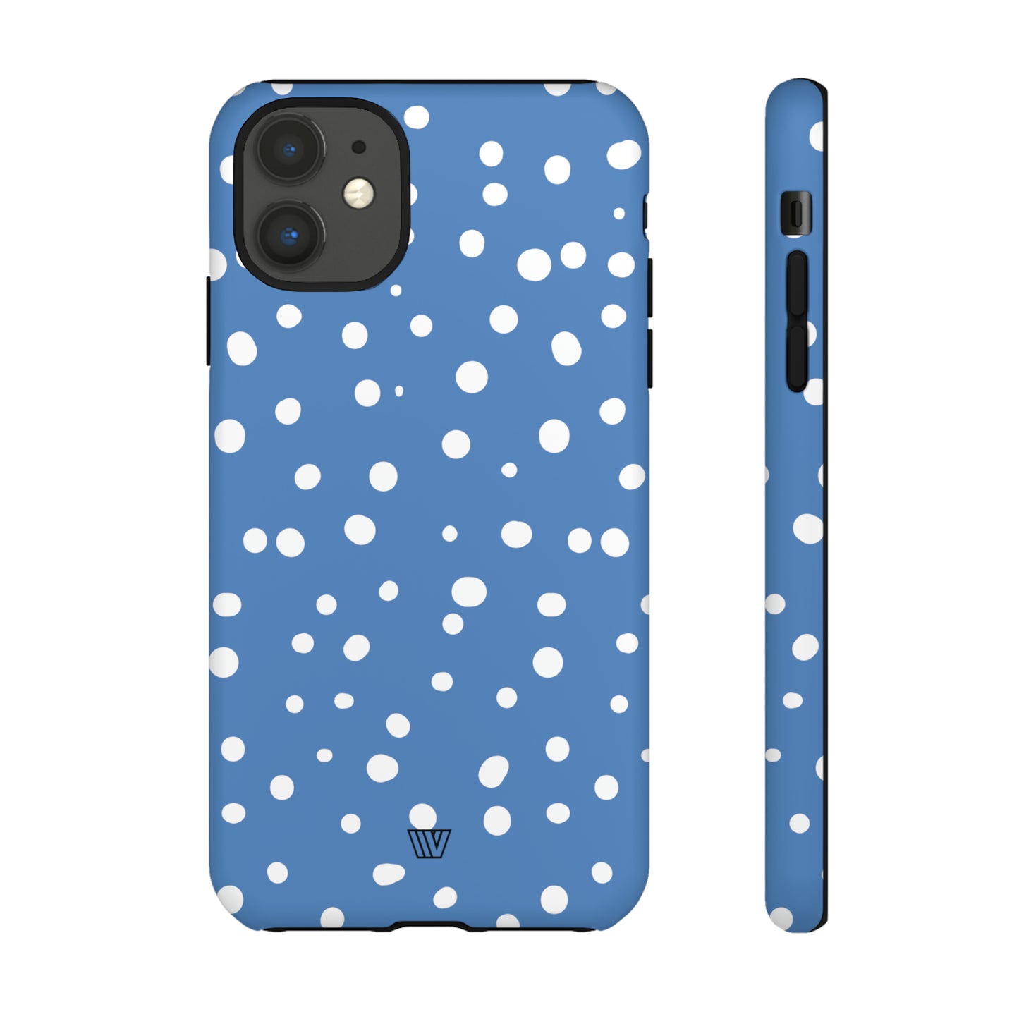 DUSTY BLUE DOTS | Tough Phone Case - Trovvve