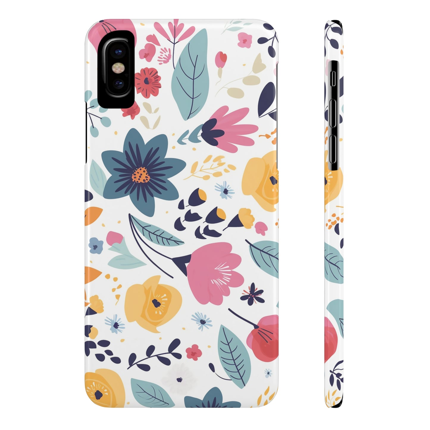 FLOWER PATTERN | Slim iPhone Case - Trovvve