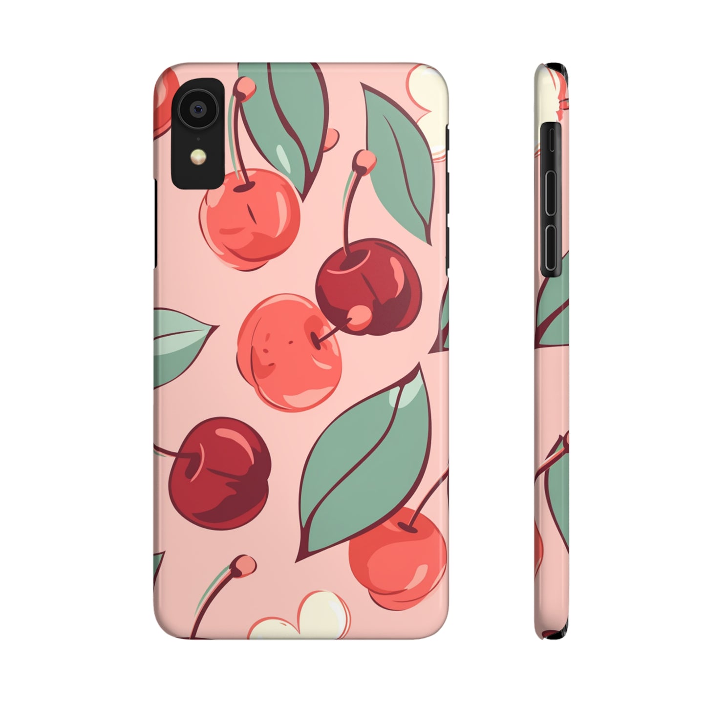 Cherry Pattern | Slim iPhone Case - Trovvve