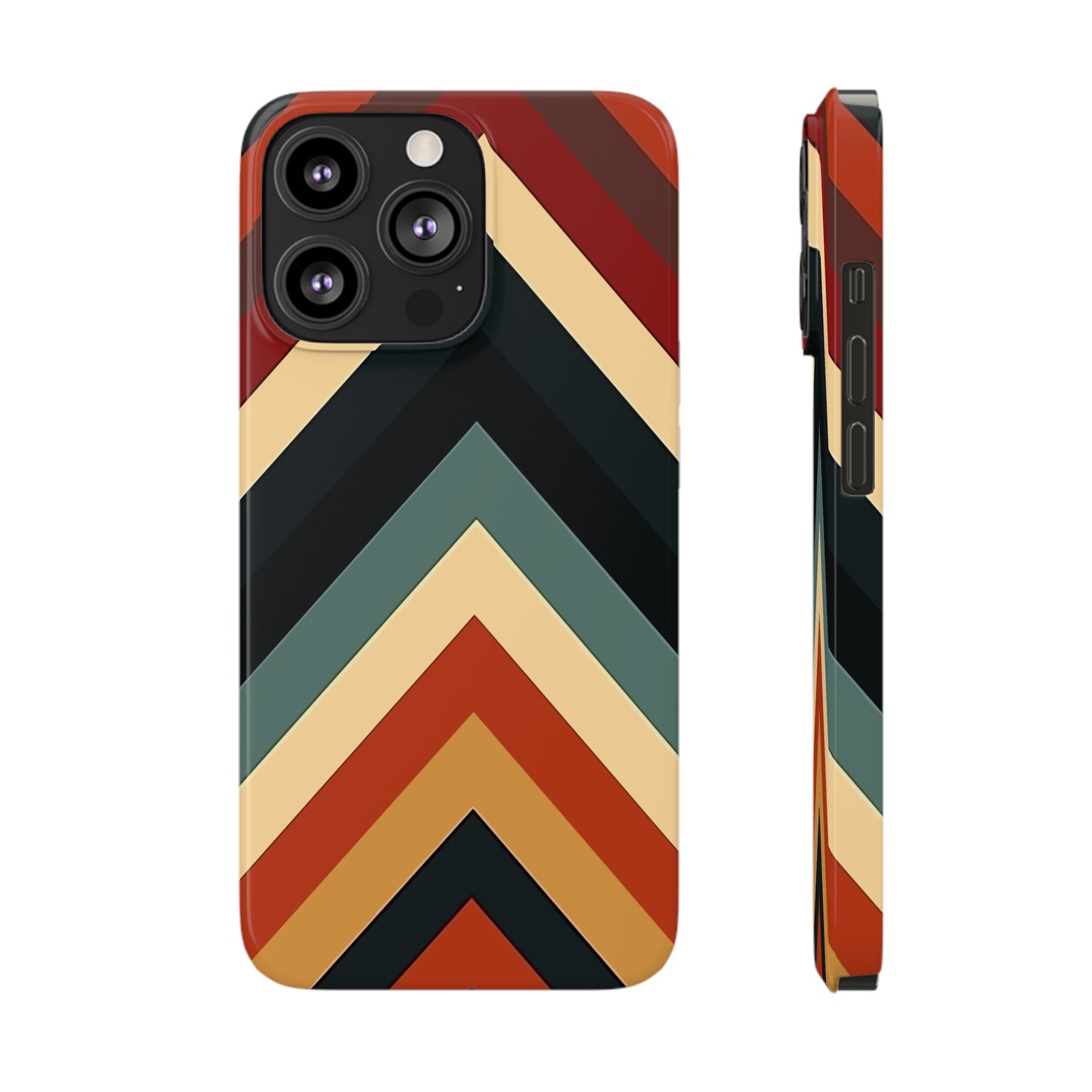 RETRO TRIANGLE STRIPE | Slim iPhone Case - Trovvve