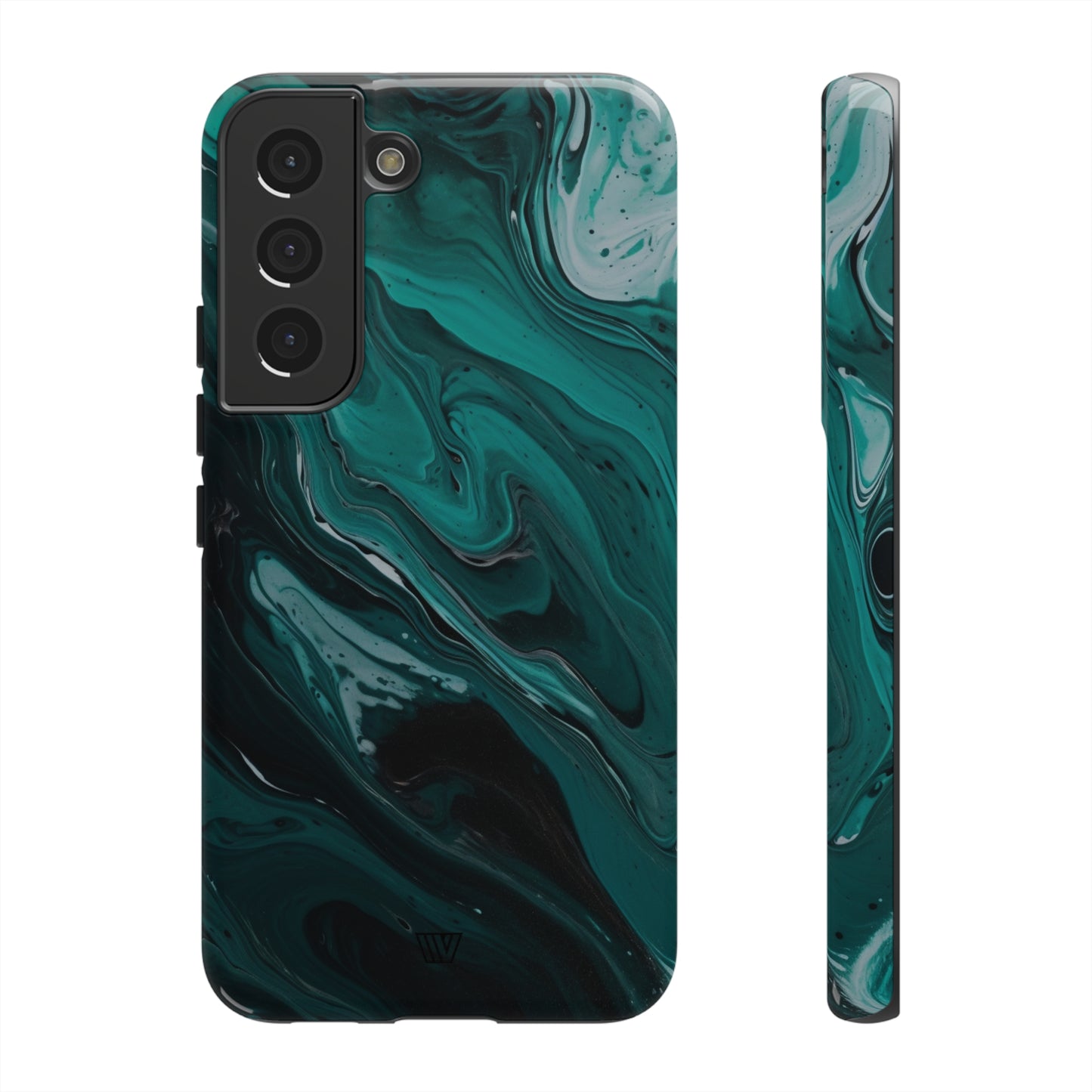 TEAL PAINT SWIRL | Tough Phone Case - Trovvve
