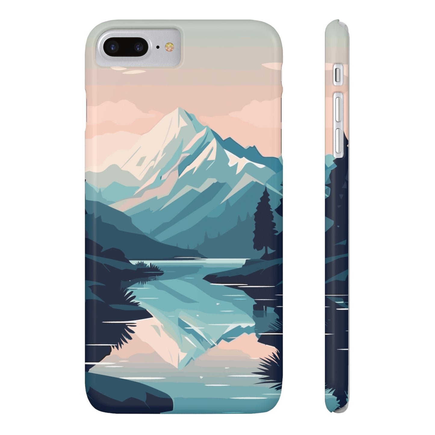 SNOWCAPPED MOUNTAINS | Slim iPhone Case - Trovvve