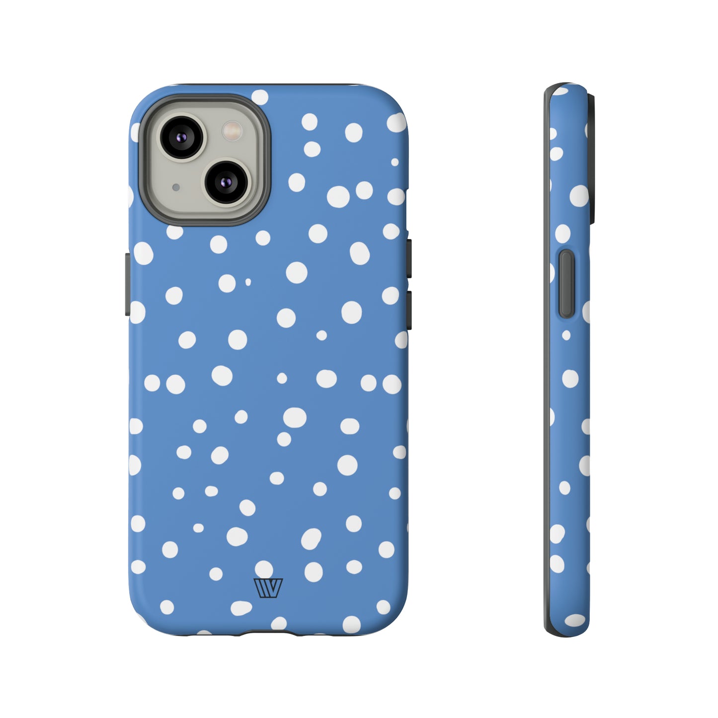 DUSTY BLUE DOTS | Tough Phone Case - Trovvve