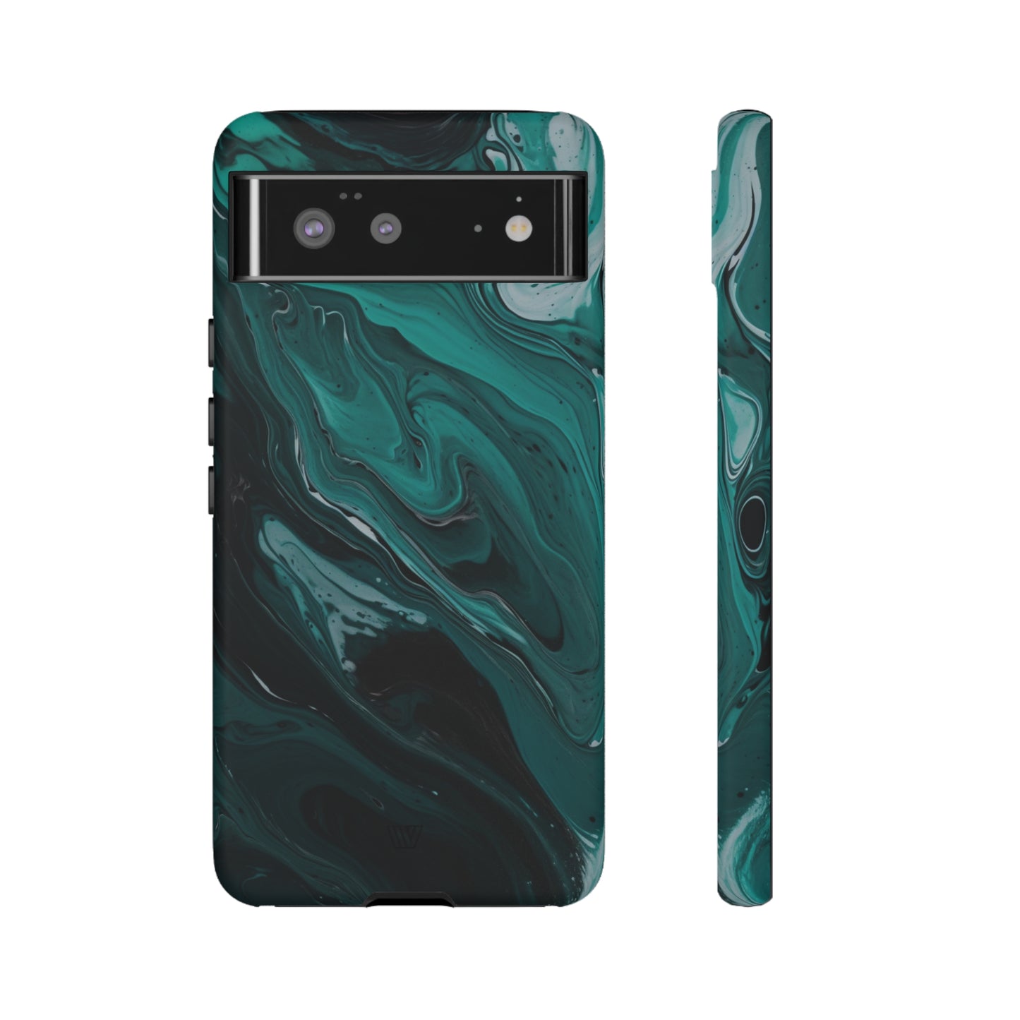 TEAL PAINT SWIRL | Tough Phone Case - Trovvve