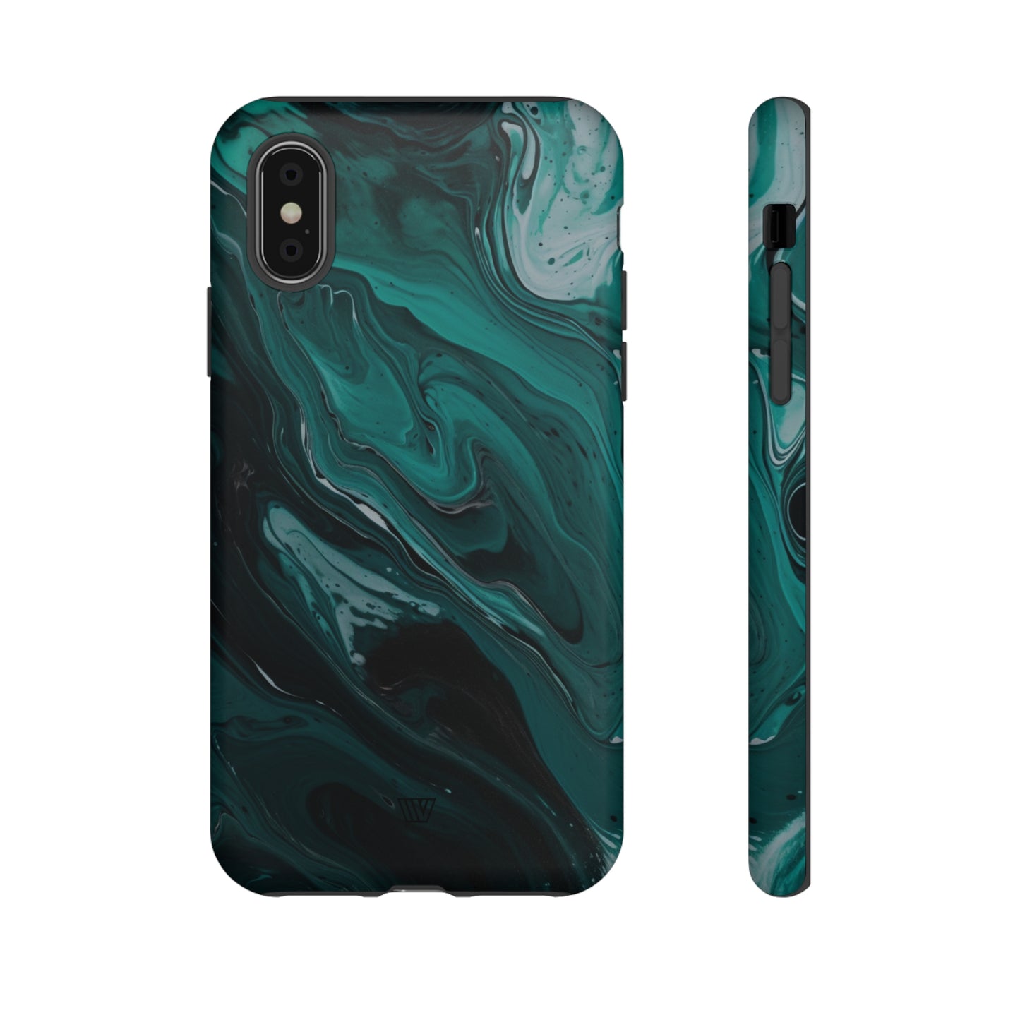 TEAL PAINT SWIRL | Tough Phone Case - Trovvve