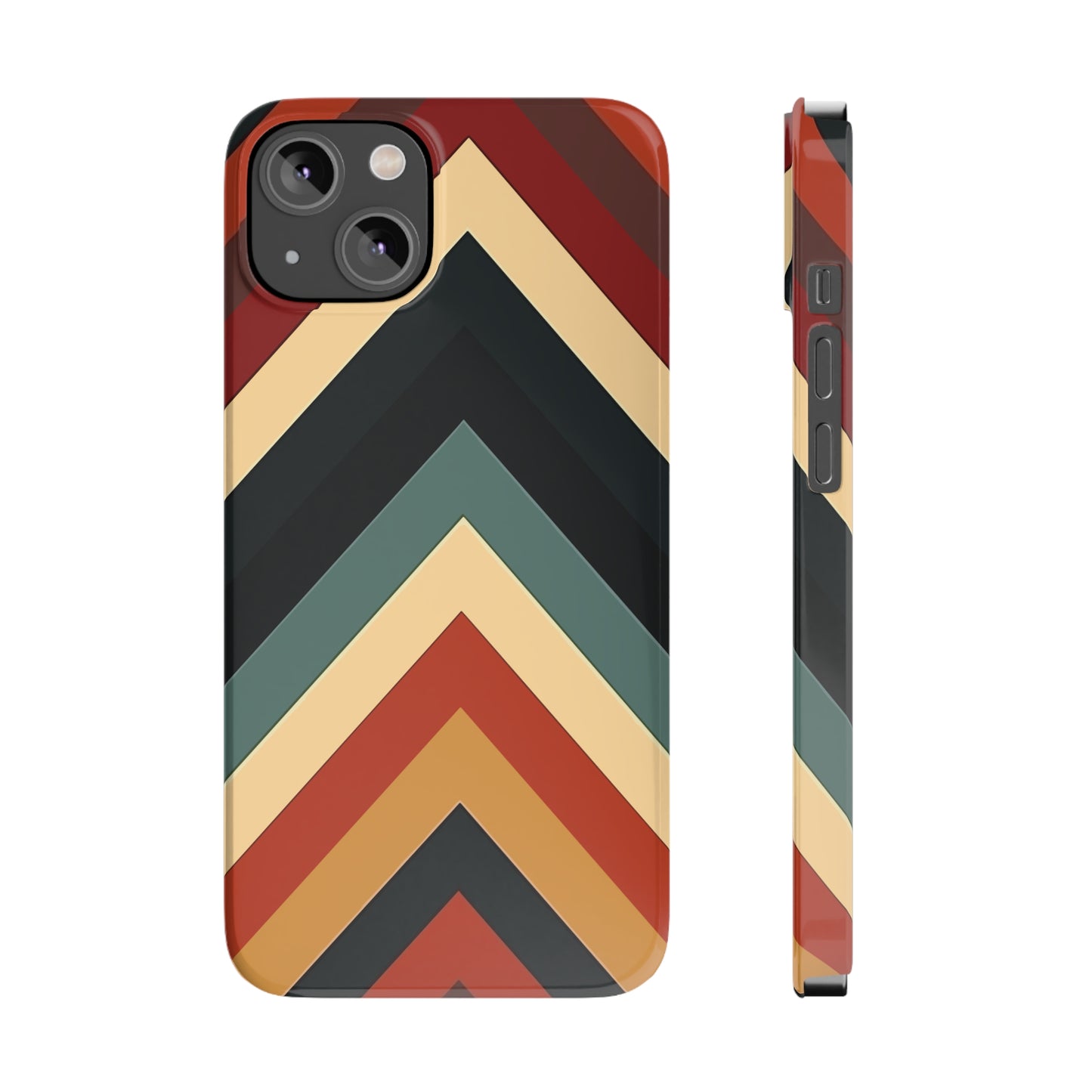RETRO TRIANGLE STRIPE | Slim iPhone Case - Trovvve