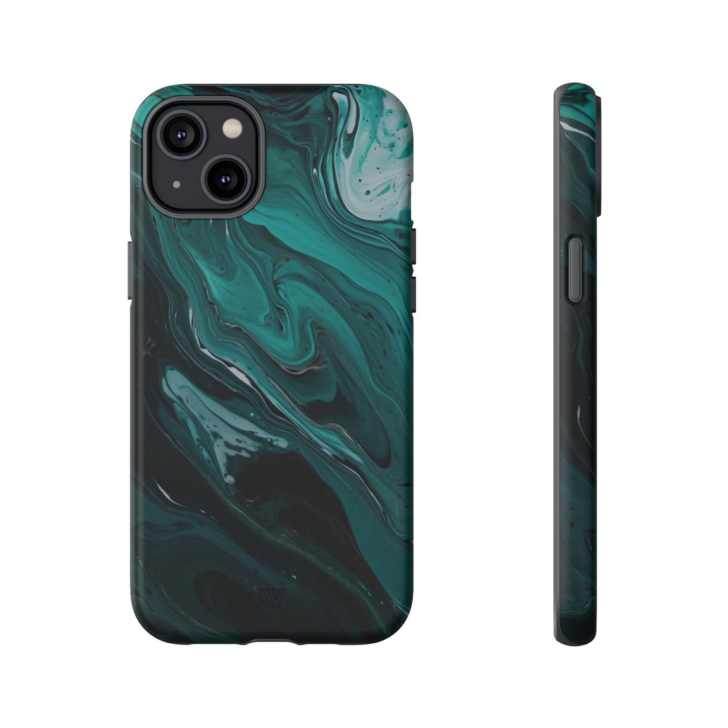 TEAL PAINT SWIRL | Tough Phone Case - Trovvve