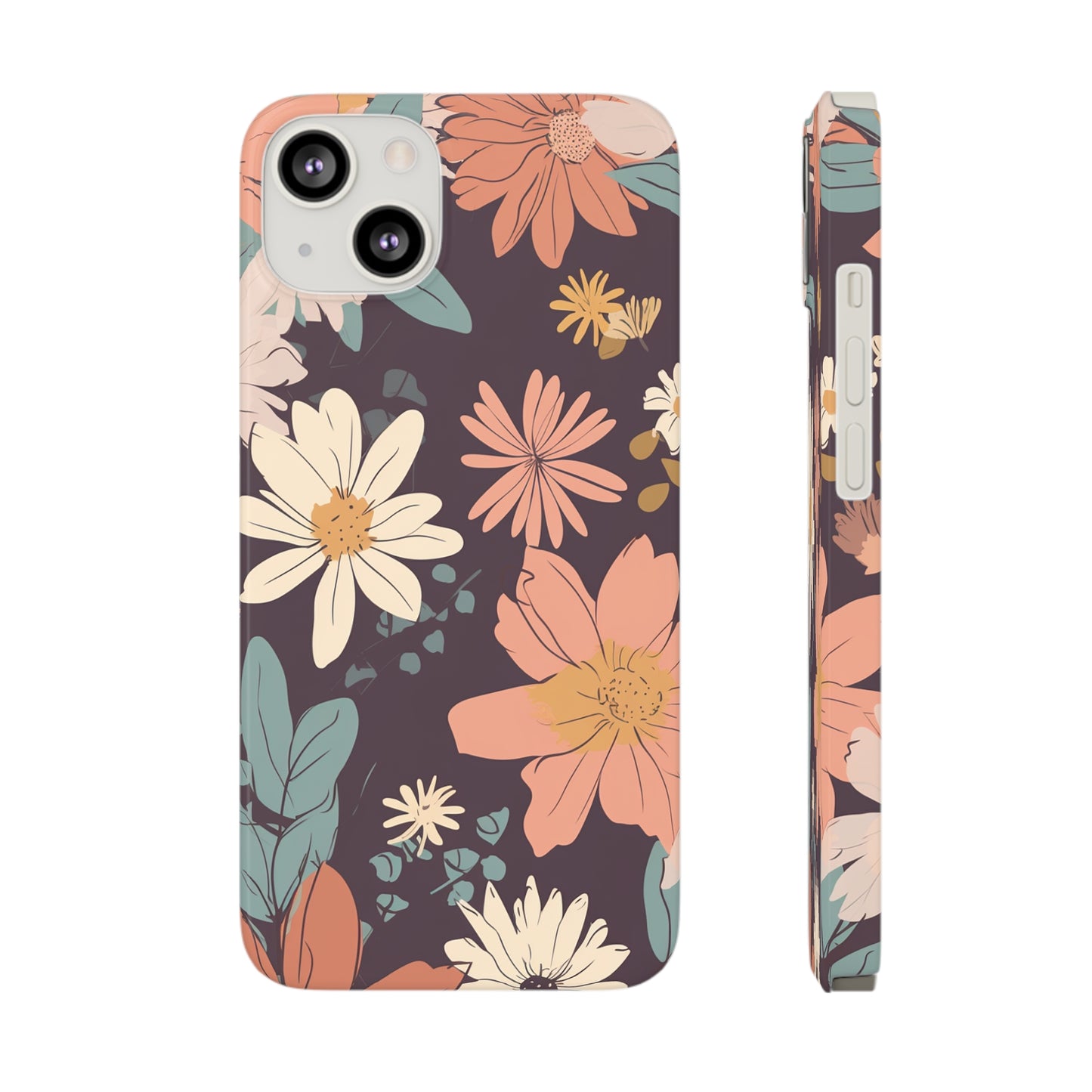 FLOWER PATTERN | Slim iPhone Case - Trovvve