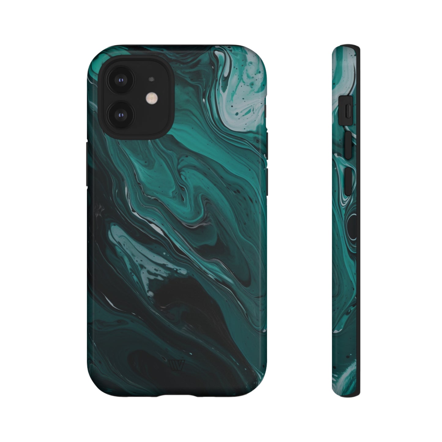 TEAL PAINT SWIRL | Tough Phone Case - Trovvve