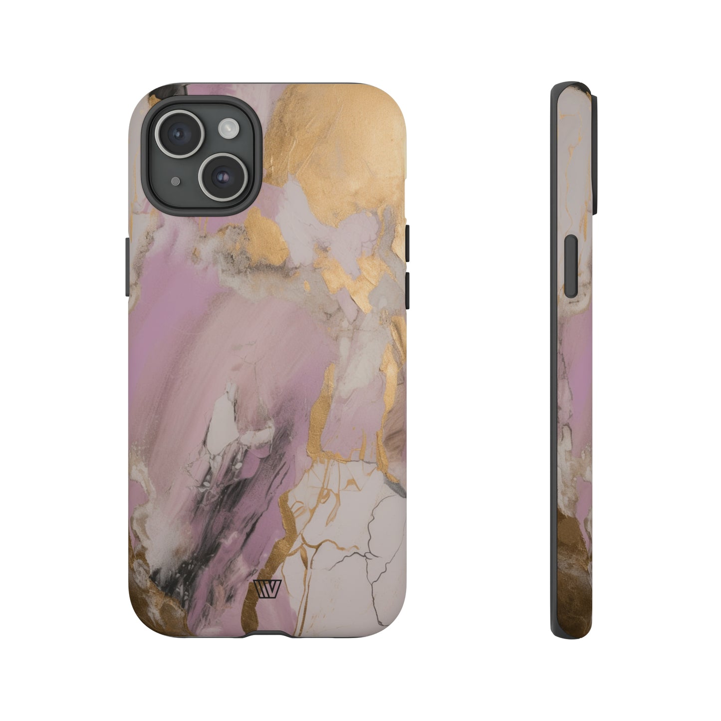 GOLD PINK ABSTRACT PAINTING | Tough Phone Case - Trovvve