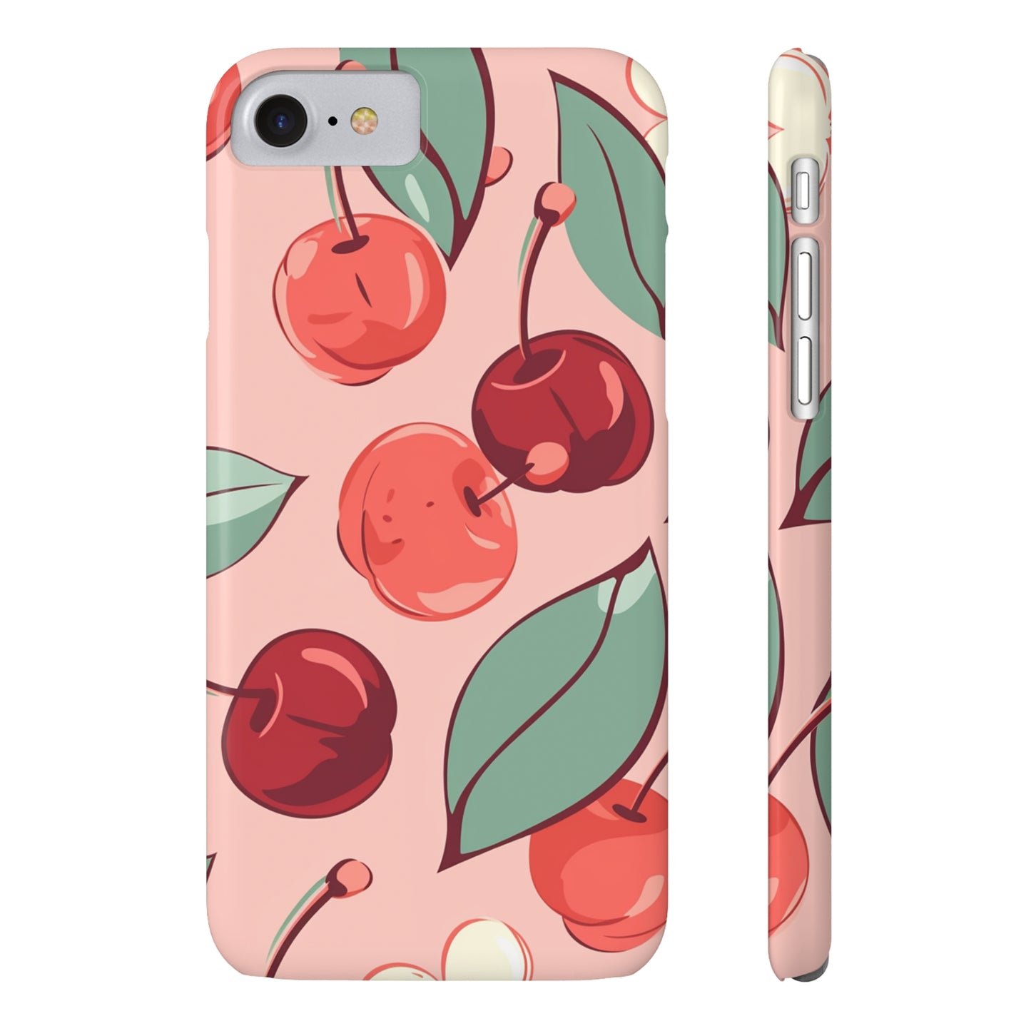 Cherry Pattern | Slim iPhone Case - Trovvve