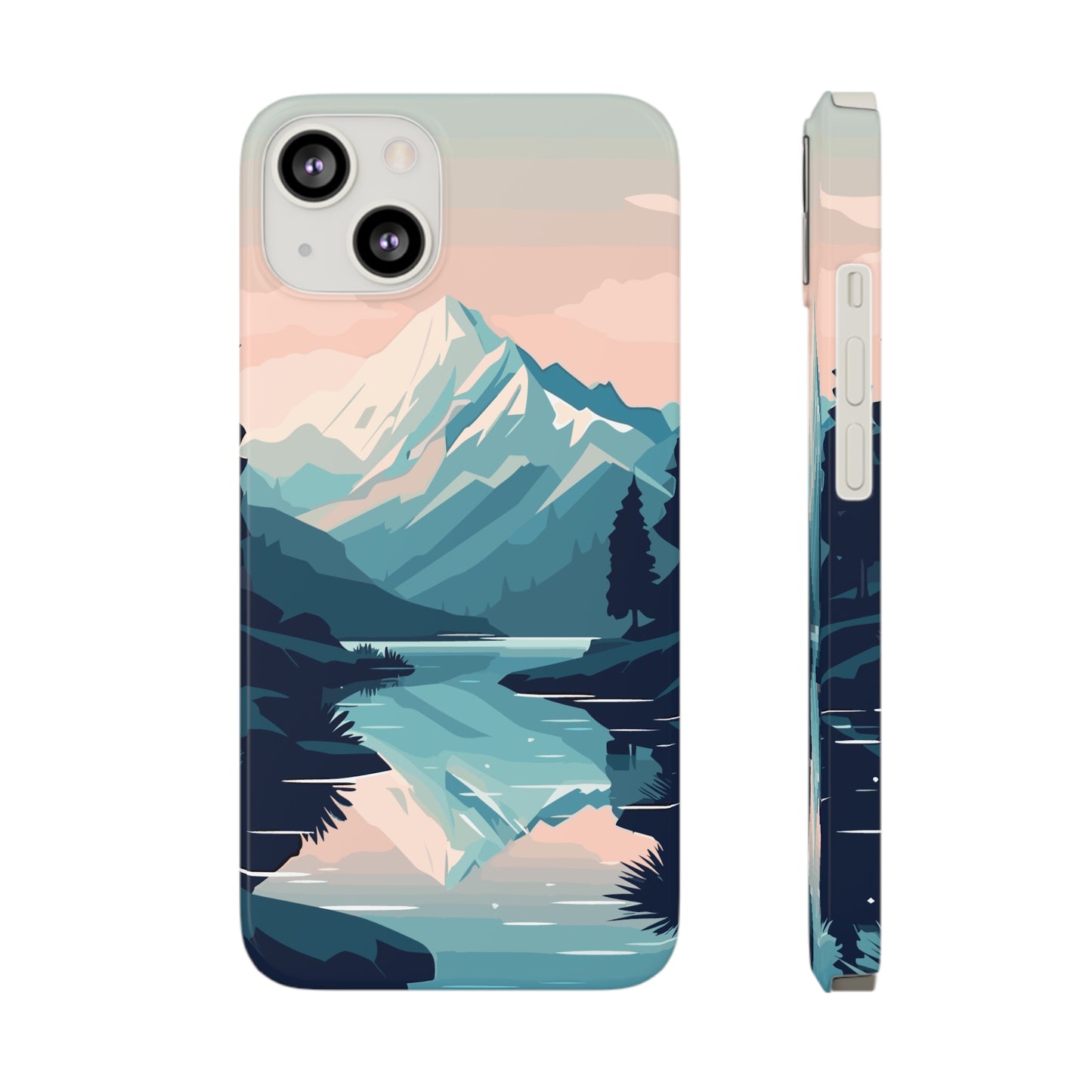 SNOWCAPPED MOUNTAINS | Slim iPhone Case - Trovvve