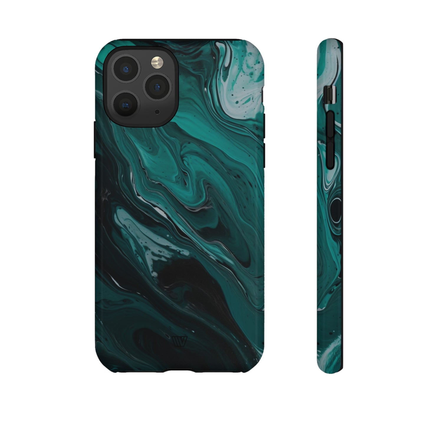 TEAL PAINT SWIRL | Tough Phone Case - Trovvve