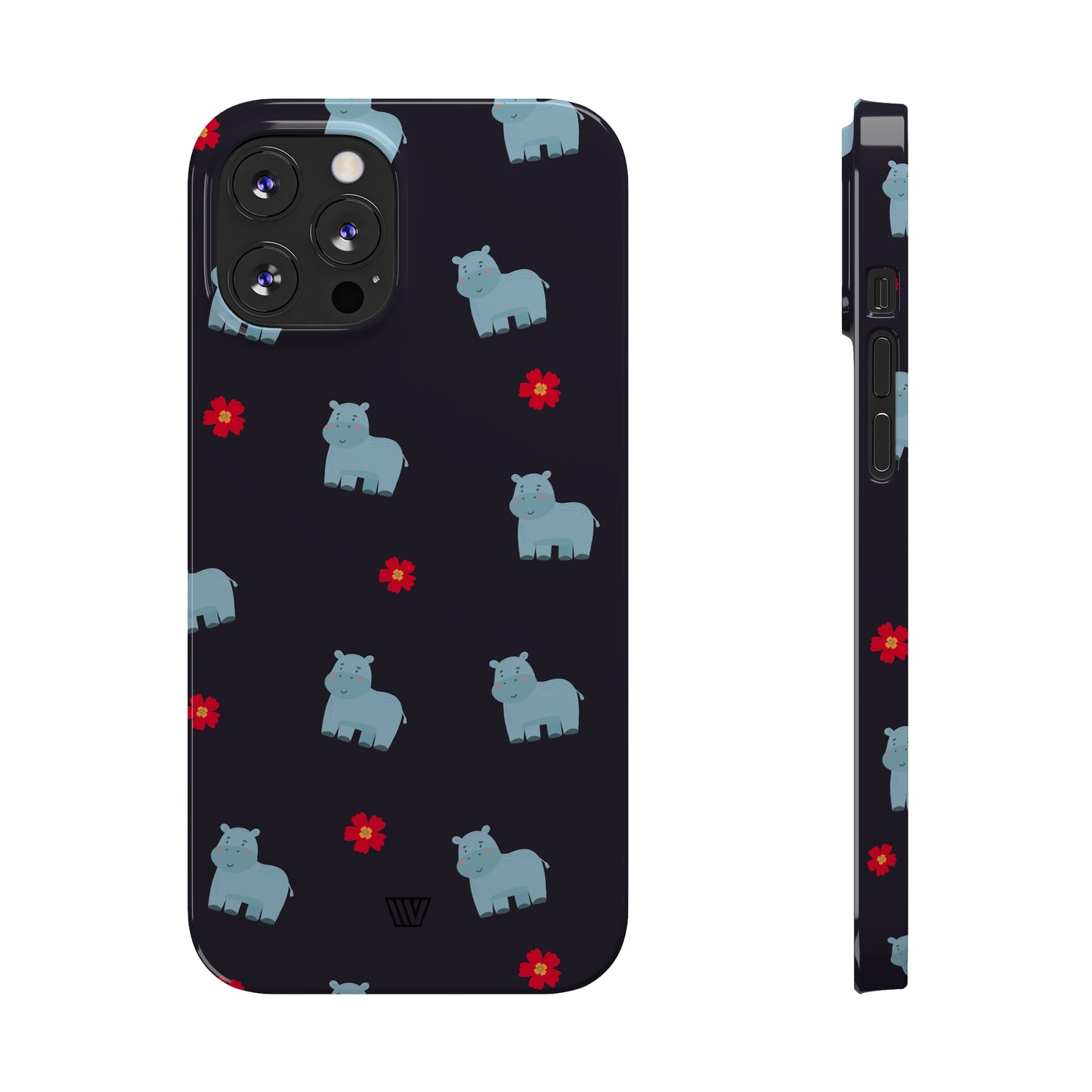 HIPPO PATTERN | Slim iPhone Case - Trovvve