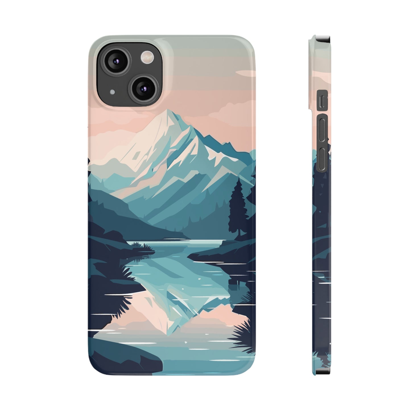 SNOWCAPPED MOUNTAINS | Slim iPhone Case - Trovvve