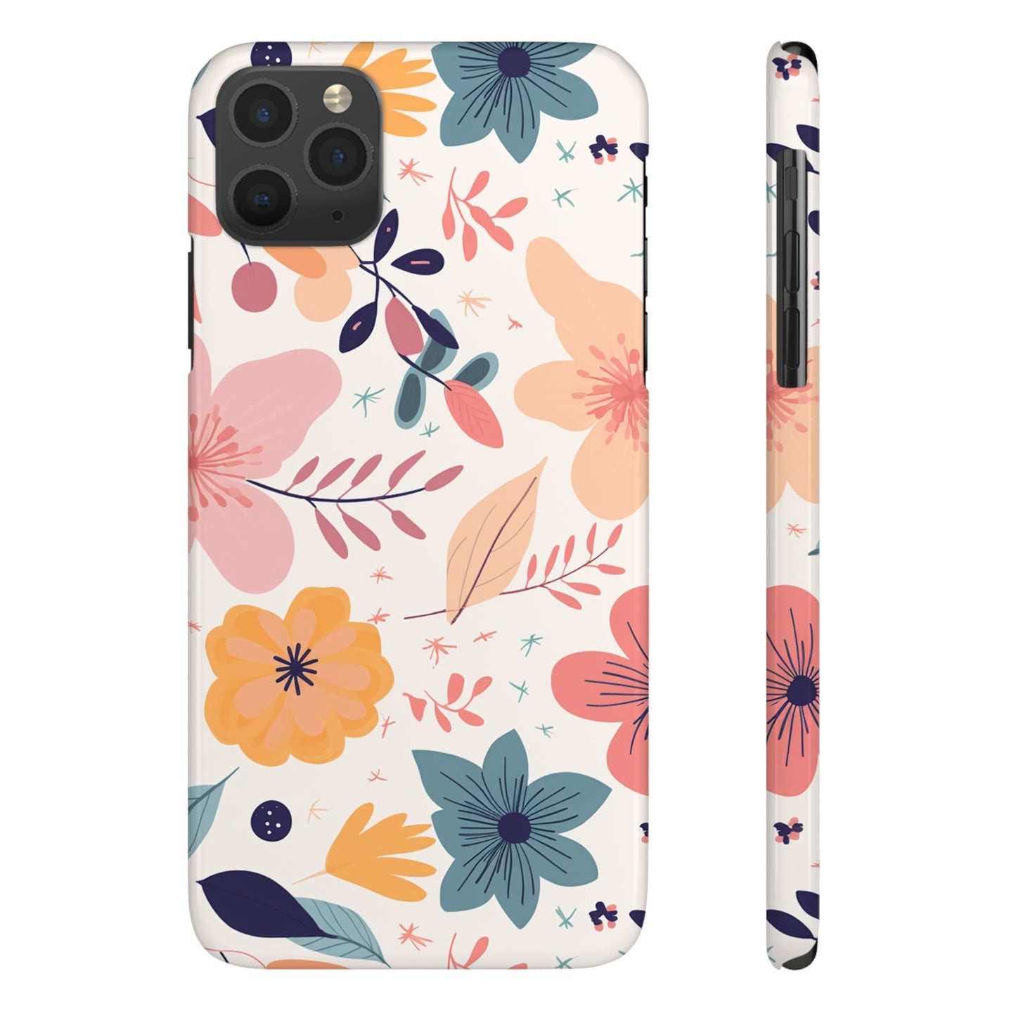 CUTE SUMMER FLOWER PATTERN | Slim iPhone Case - Trovvve