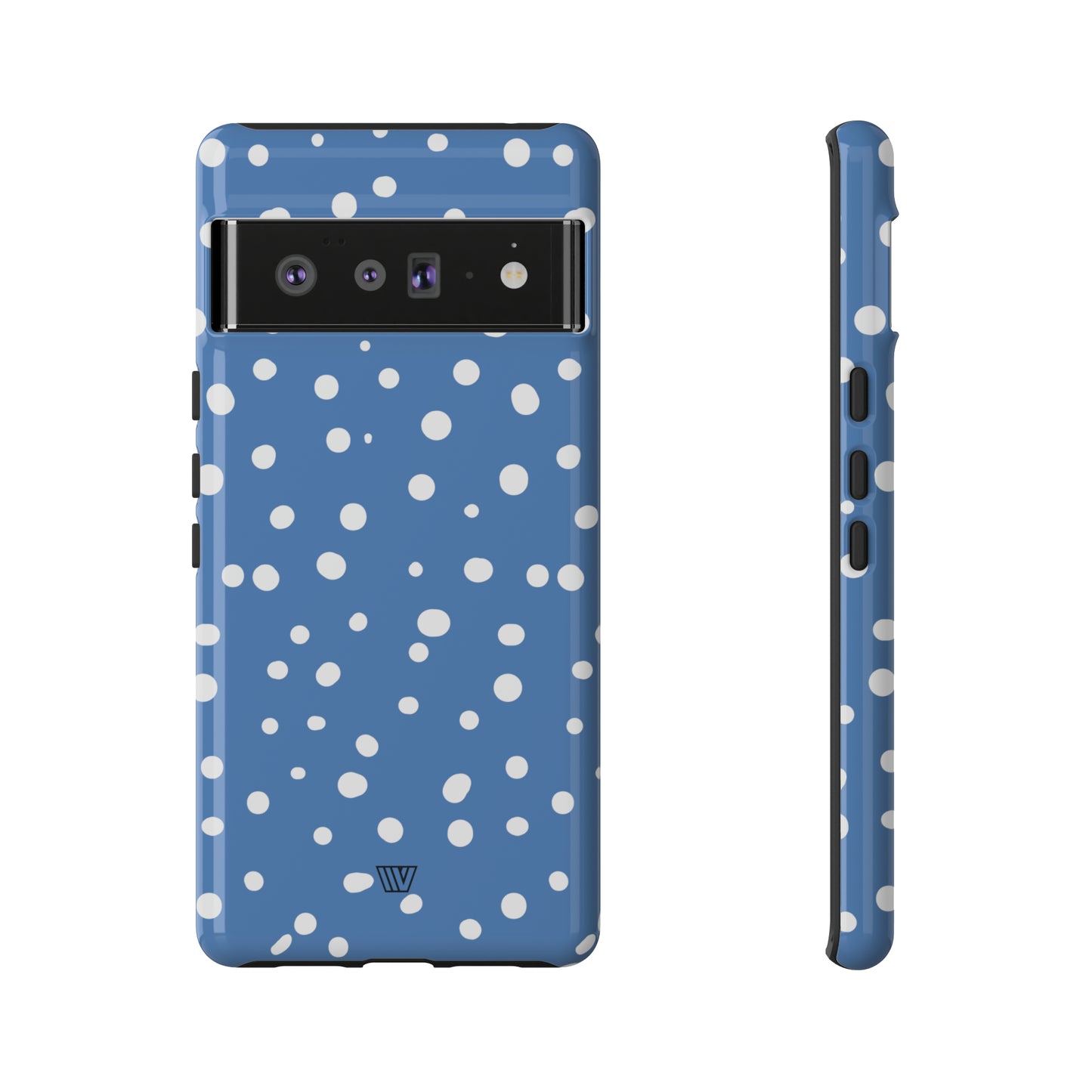 DUSTY BLUE DOTS | Tough Phone Case - Trovvve