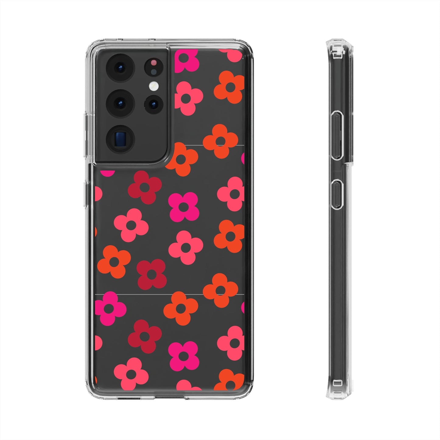 RETRO FLOWERS | Clear Phone Case - Trovvve