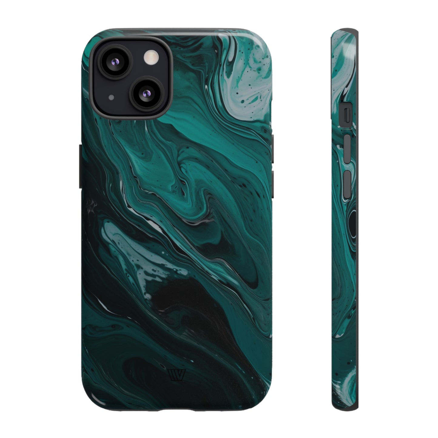 TEAL PAINT SWIRL | Tough Phone Case - Trovvve