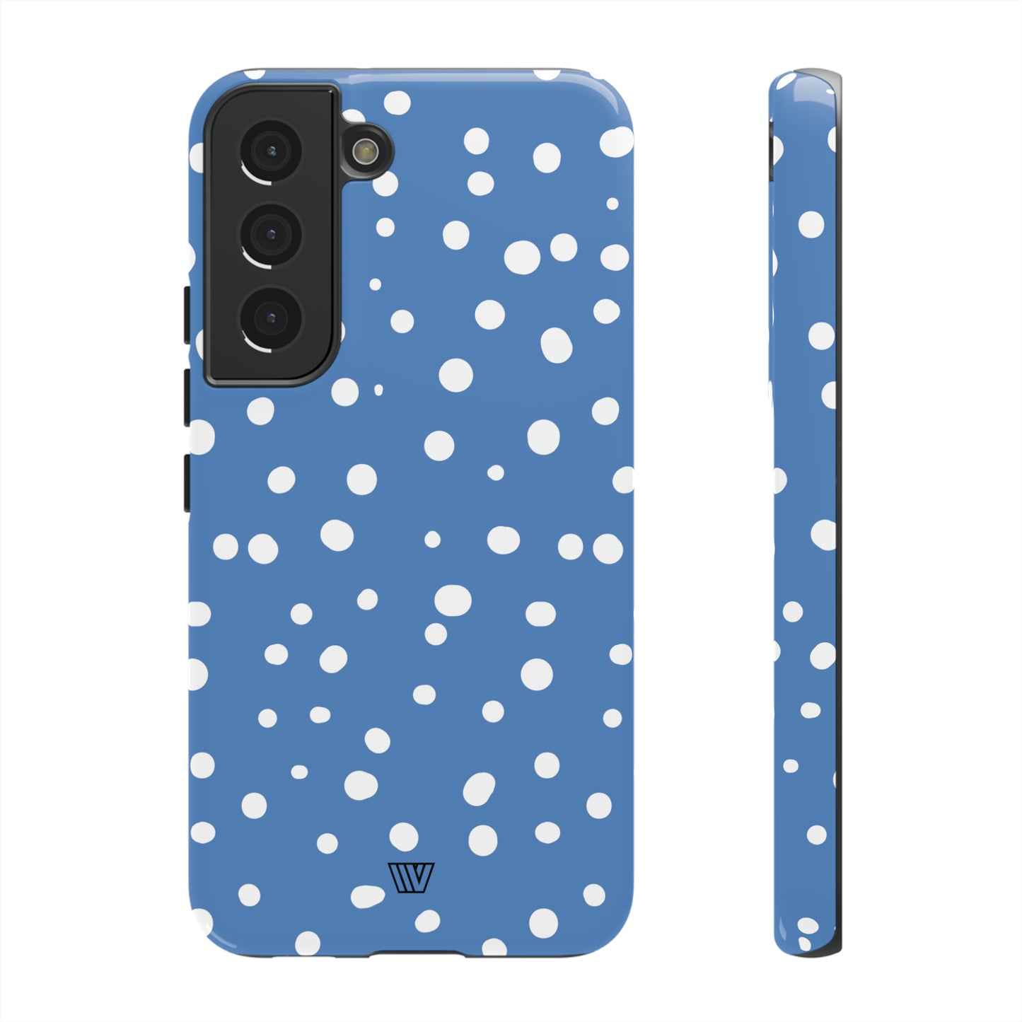 DUSTY BLUE DOTS | Tough Phone Case - Trovvve