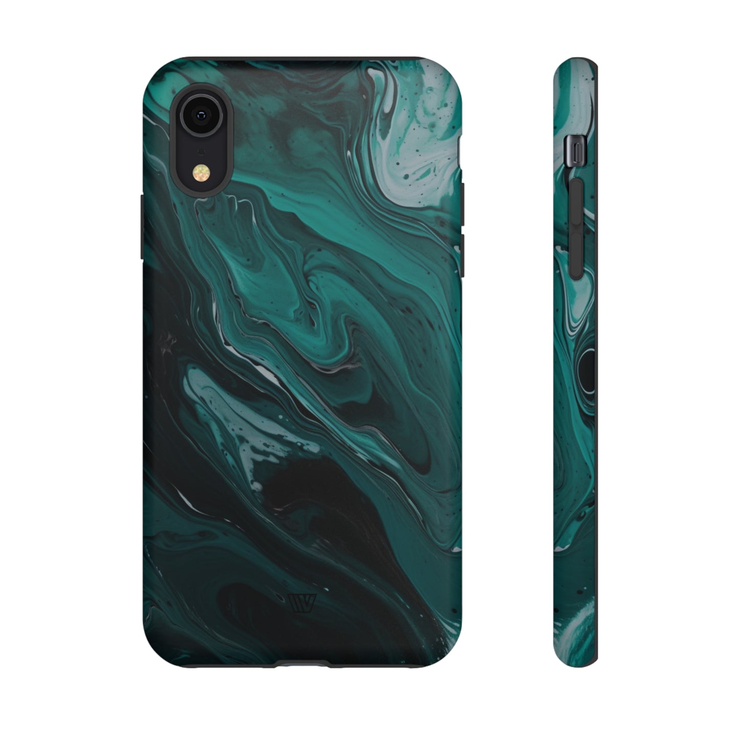 TEAL PAINT SWIRL | Tough Phone Case - Trovvve