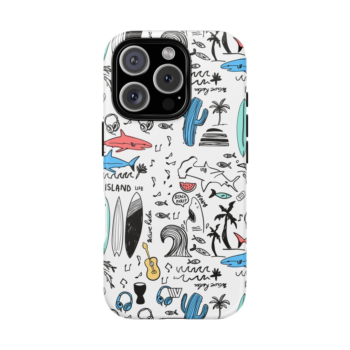 DOODLE BEACH PARTY | Tough Phone Case