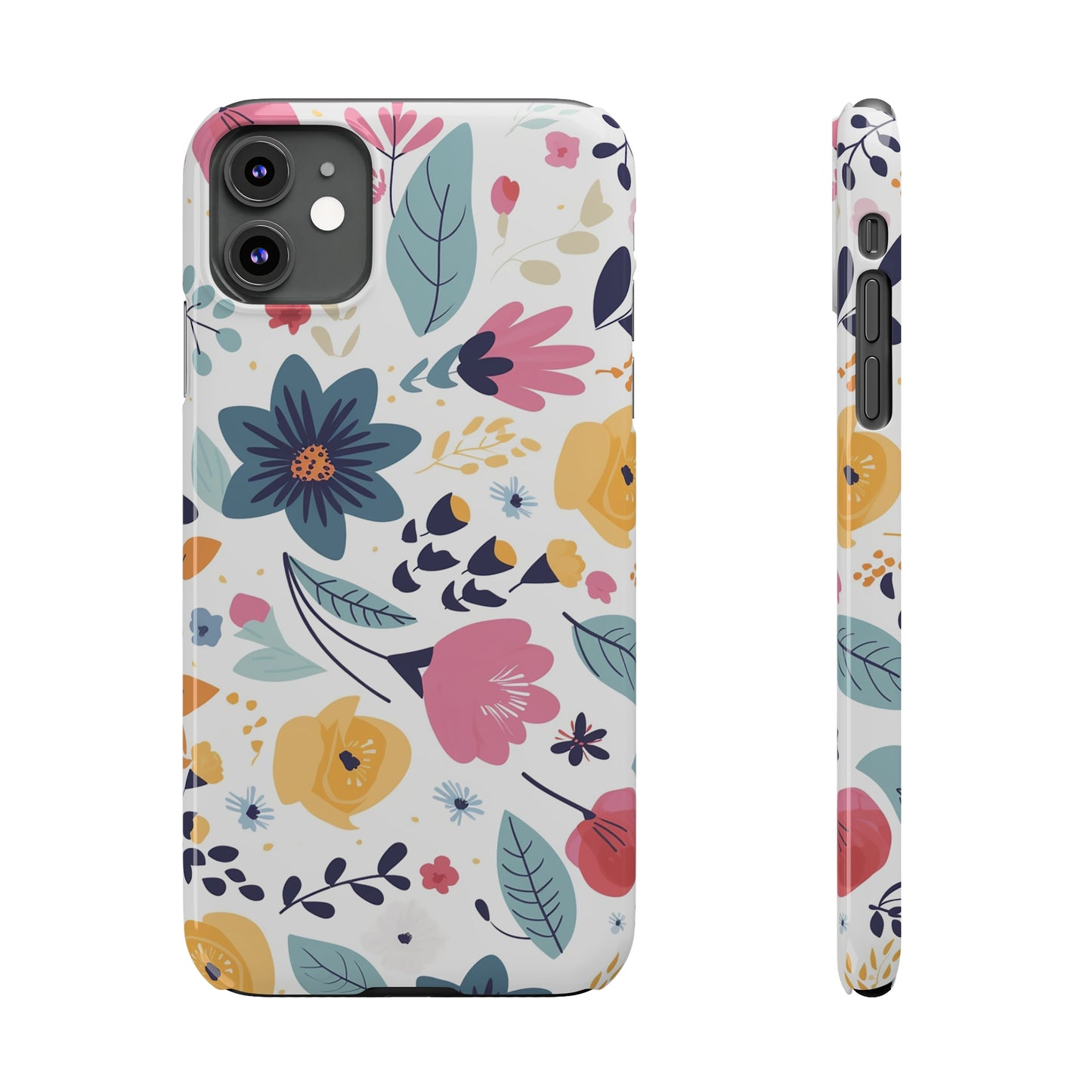 FLOWER PATTERN | Slim iPhone Case - Trovvve