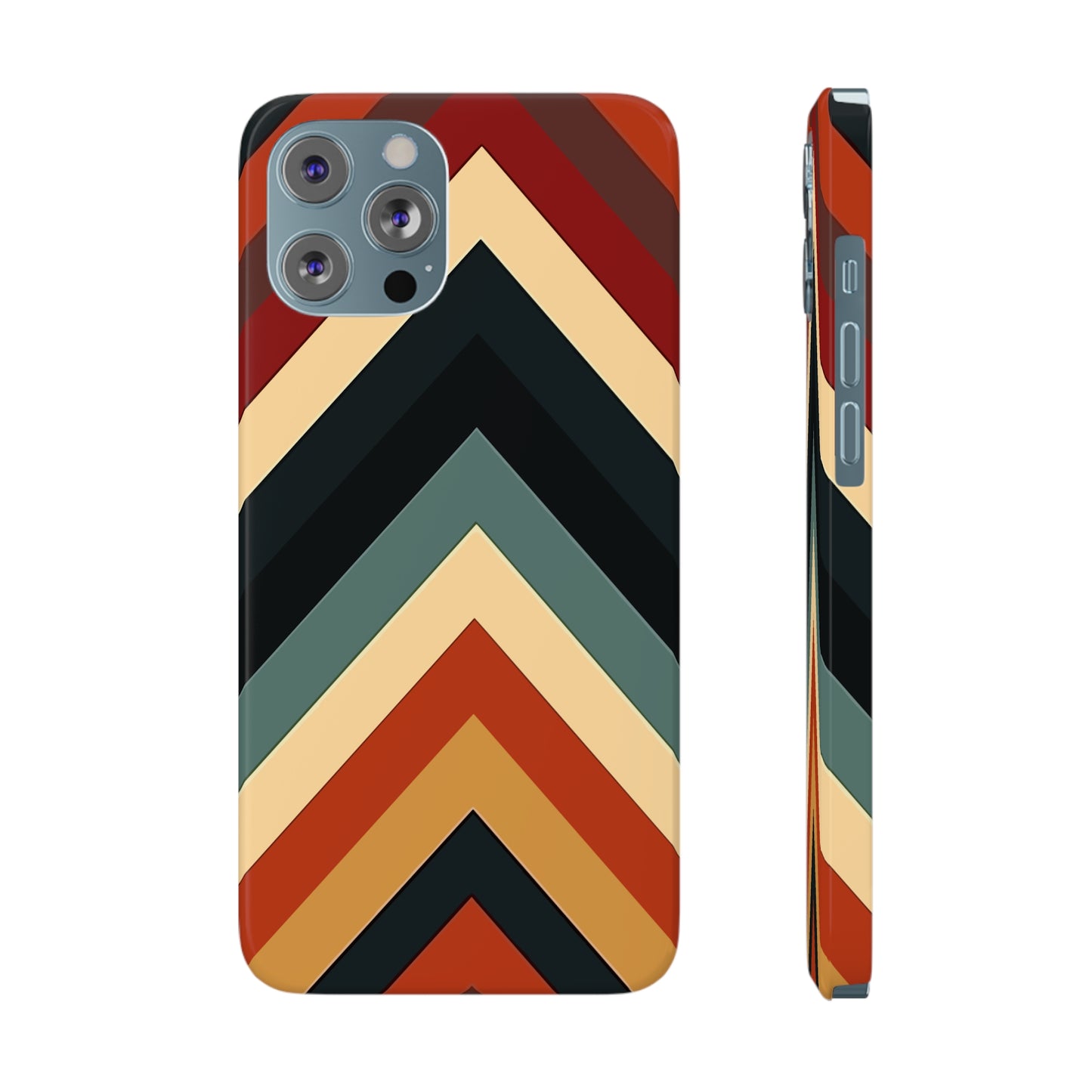 RETRO TRIANGLE STRIPE | Slim iPhone Case - Trovvve