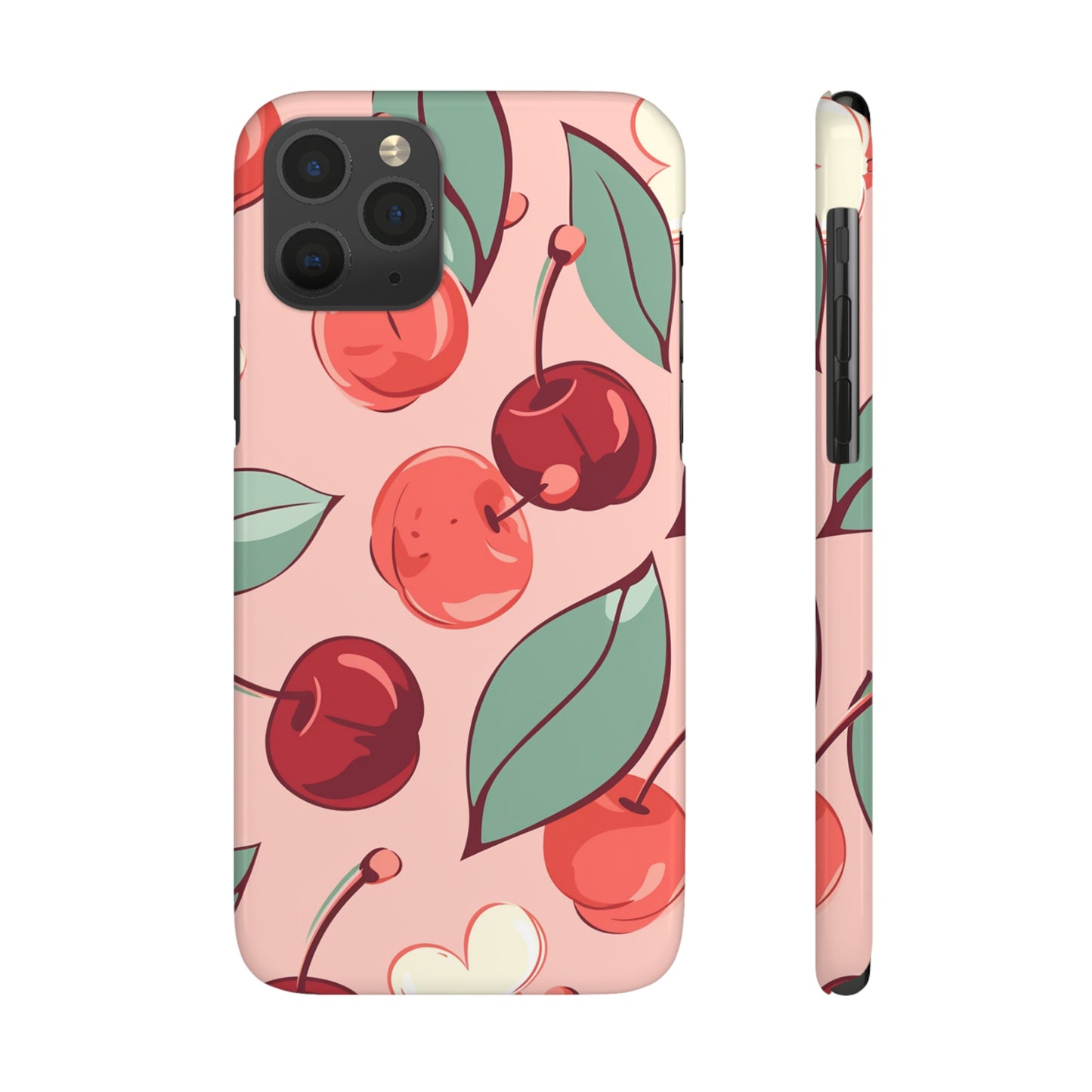 Cherry Pattern | Slim iPhone Case - Trovvve