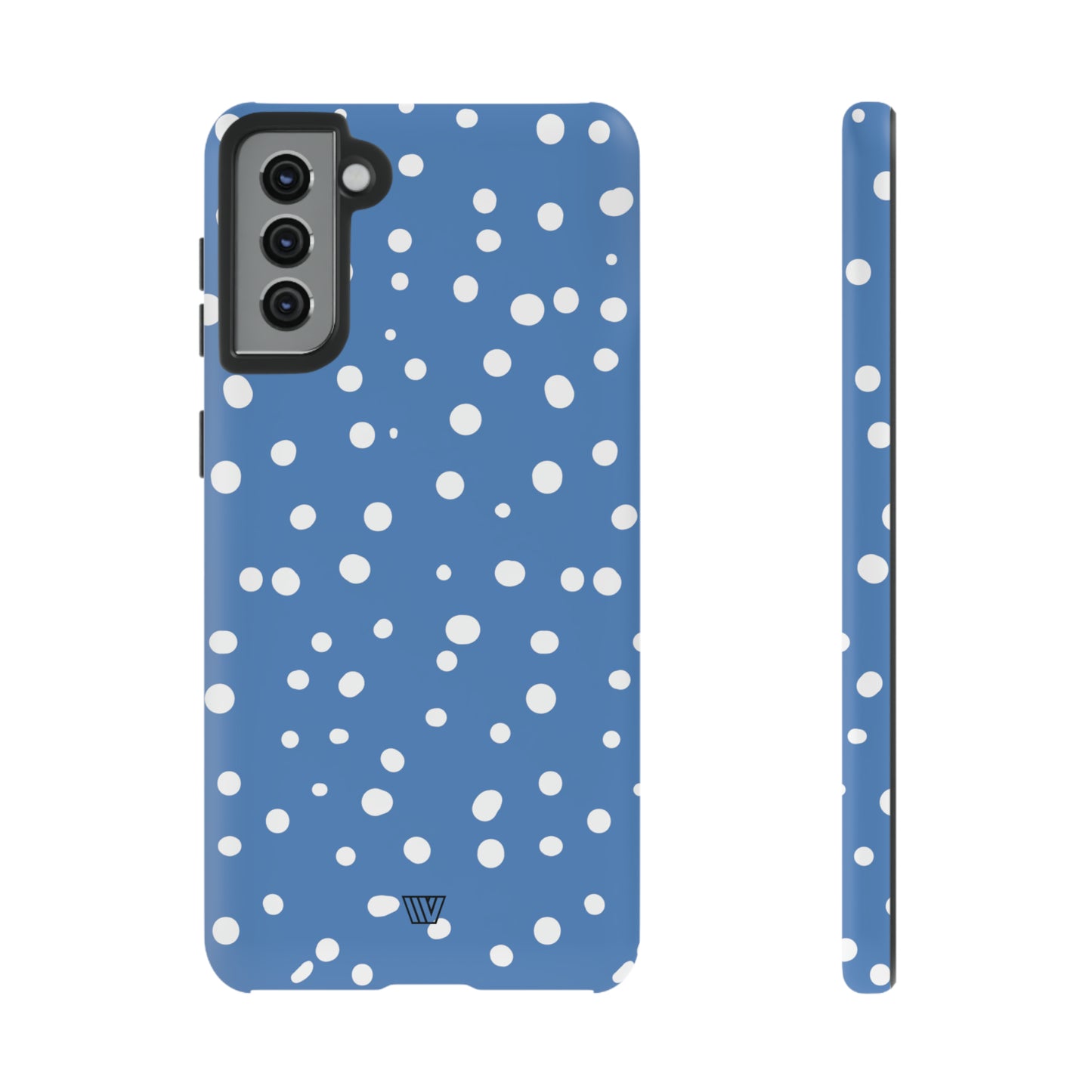 DUSTY BLUE DOTS | Tough Phone Case - Trovvve
