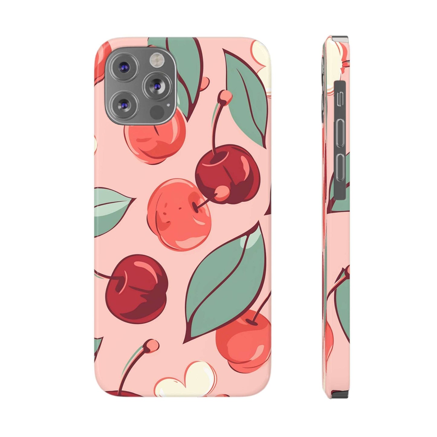 Cherry Pattern | Slim iPhone Case