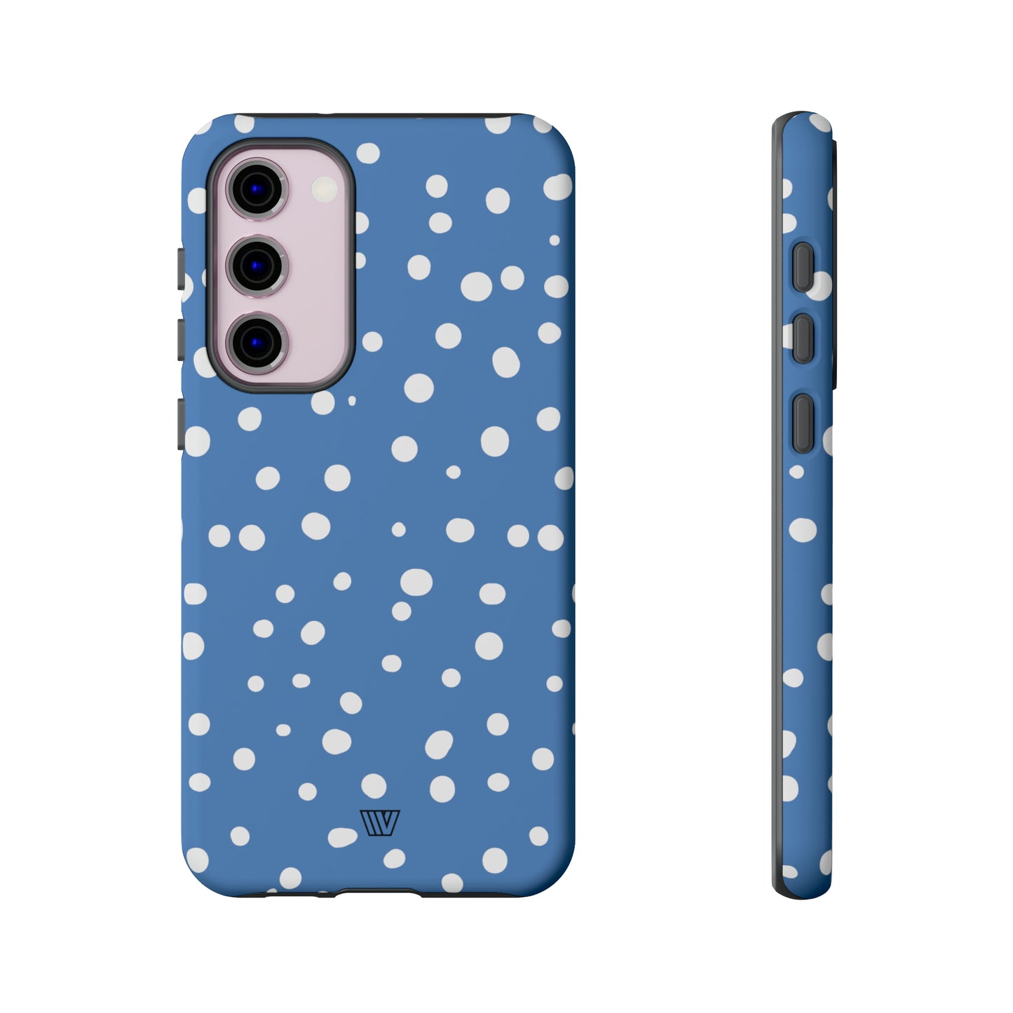 DUSTY BLUE DOTS | Tough Phone Case - Trovvve