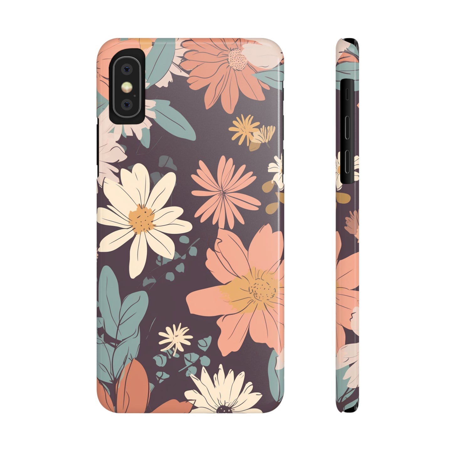 FLOWER PATTERN | Slim iPhone Case - Trovvve