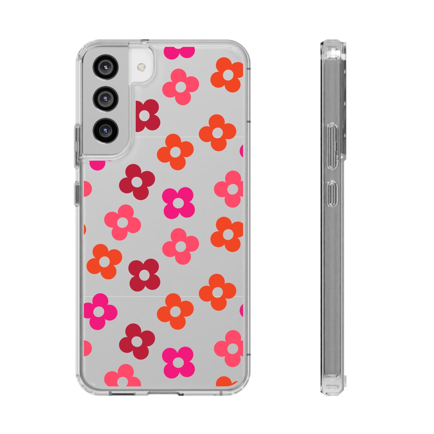 RETRO FLOWERS | Clear Phone Case - Trovvve