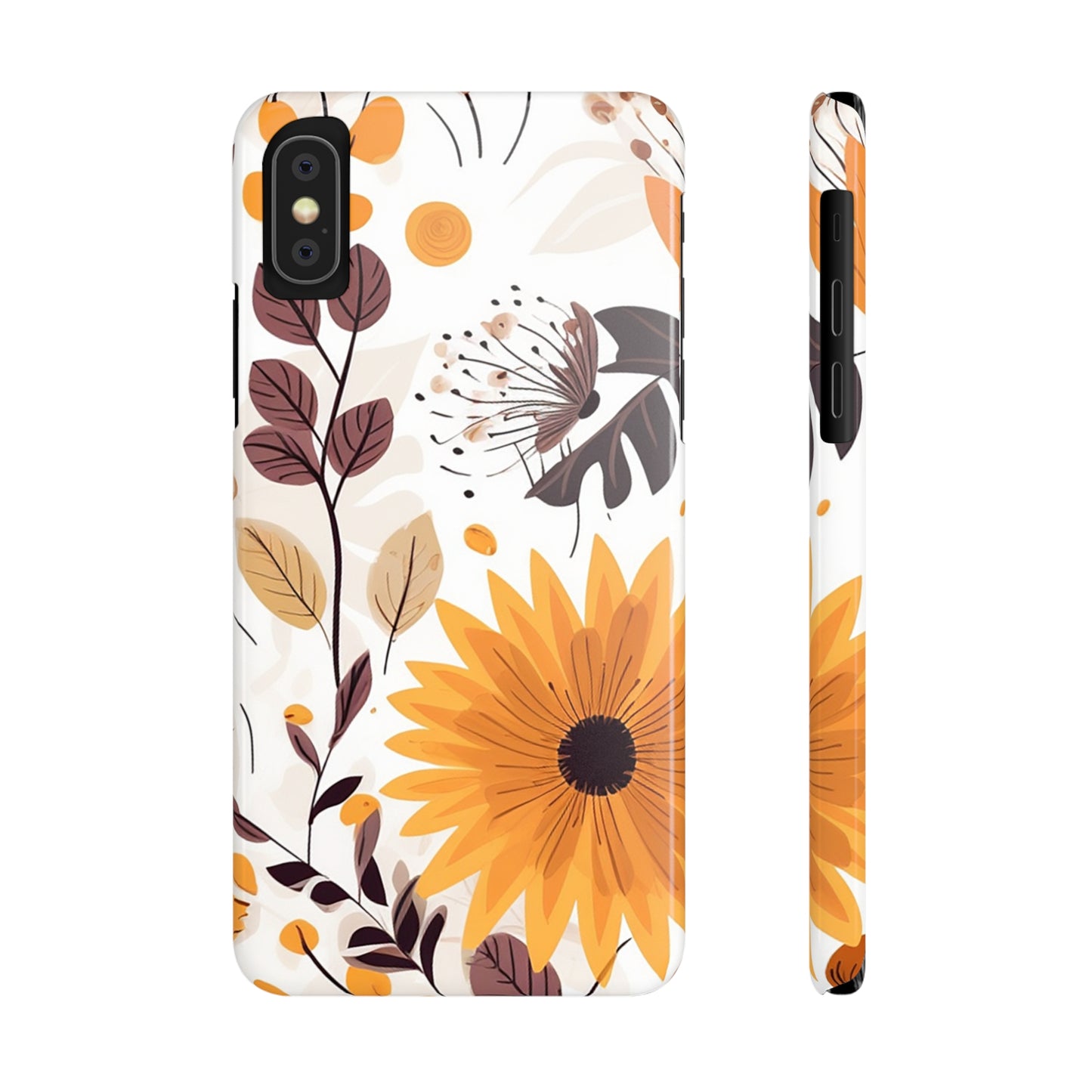 FALL FLOWERS | Slim iPhone Case - Trovvve