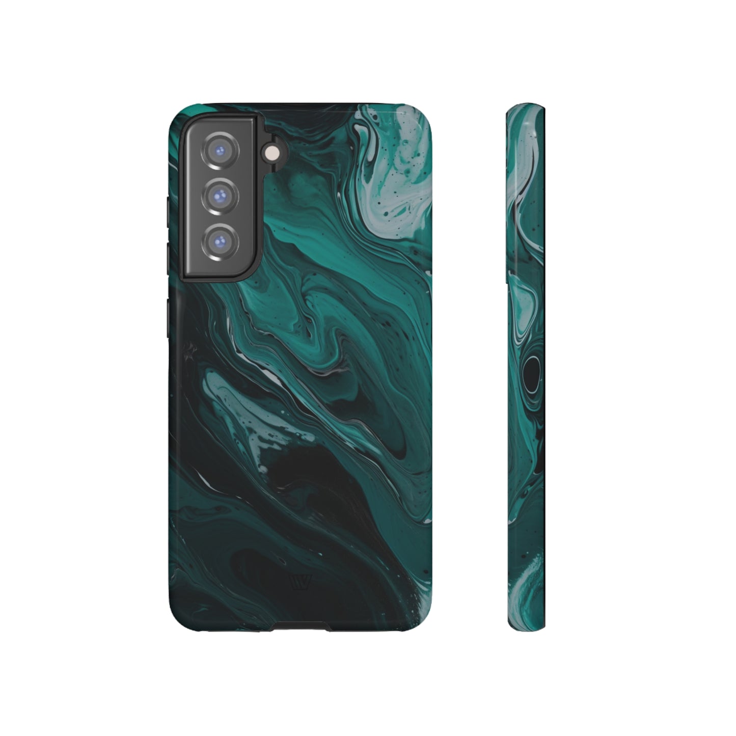 TEAL PAINT SWIRL | Tough Phone Case - Trovvve