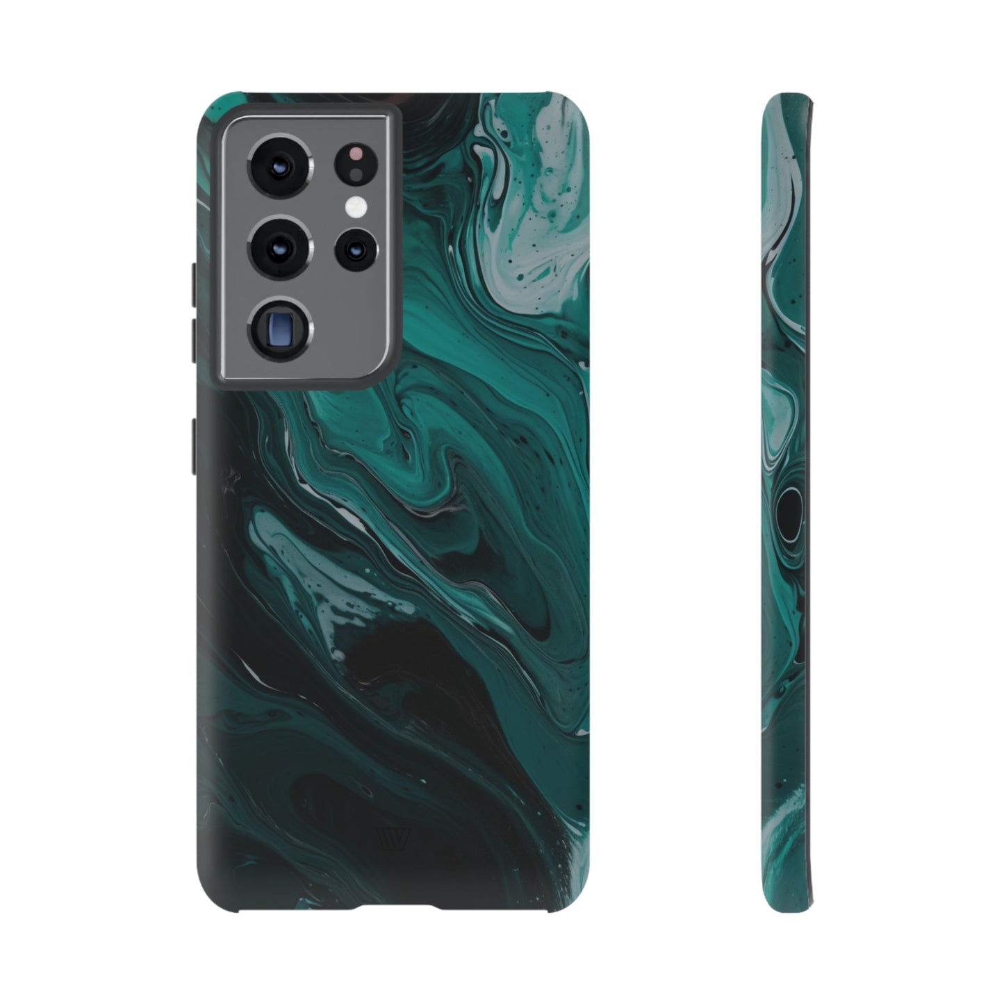 TEAL PAINT SWIRL | Tough Phone Case - Trovvve