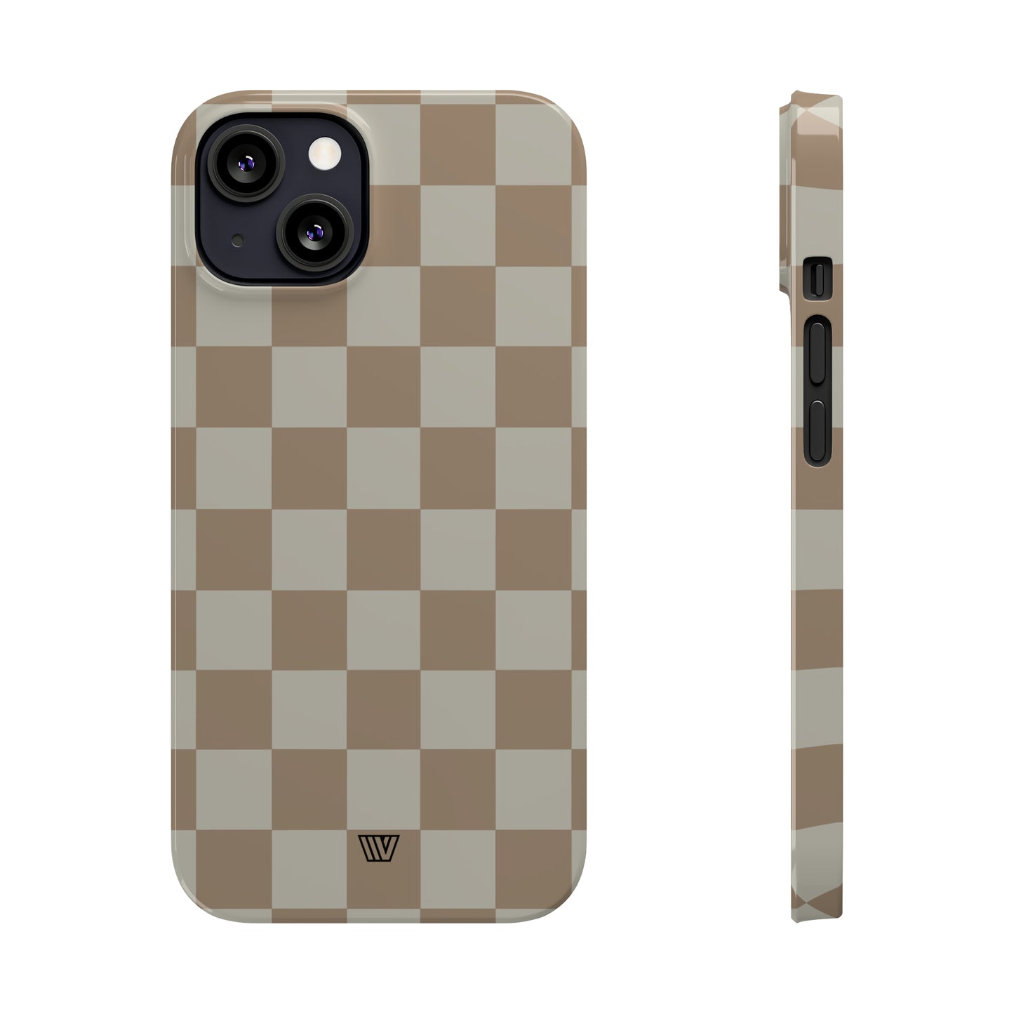 NEUTRAL CHECKERBOARD | Slim iPhone Case