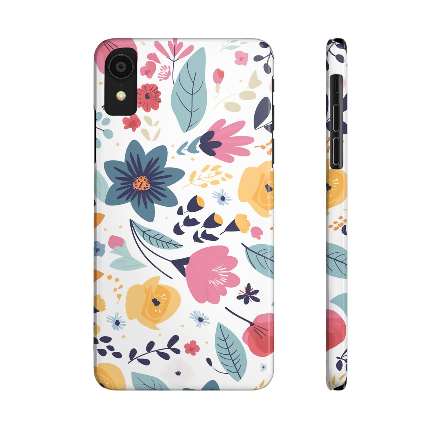 FLOWER PATTERN | Slim iPhone Case - Trovvve