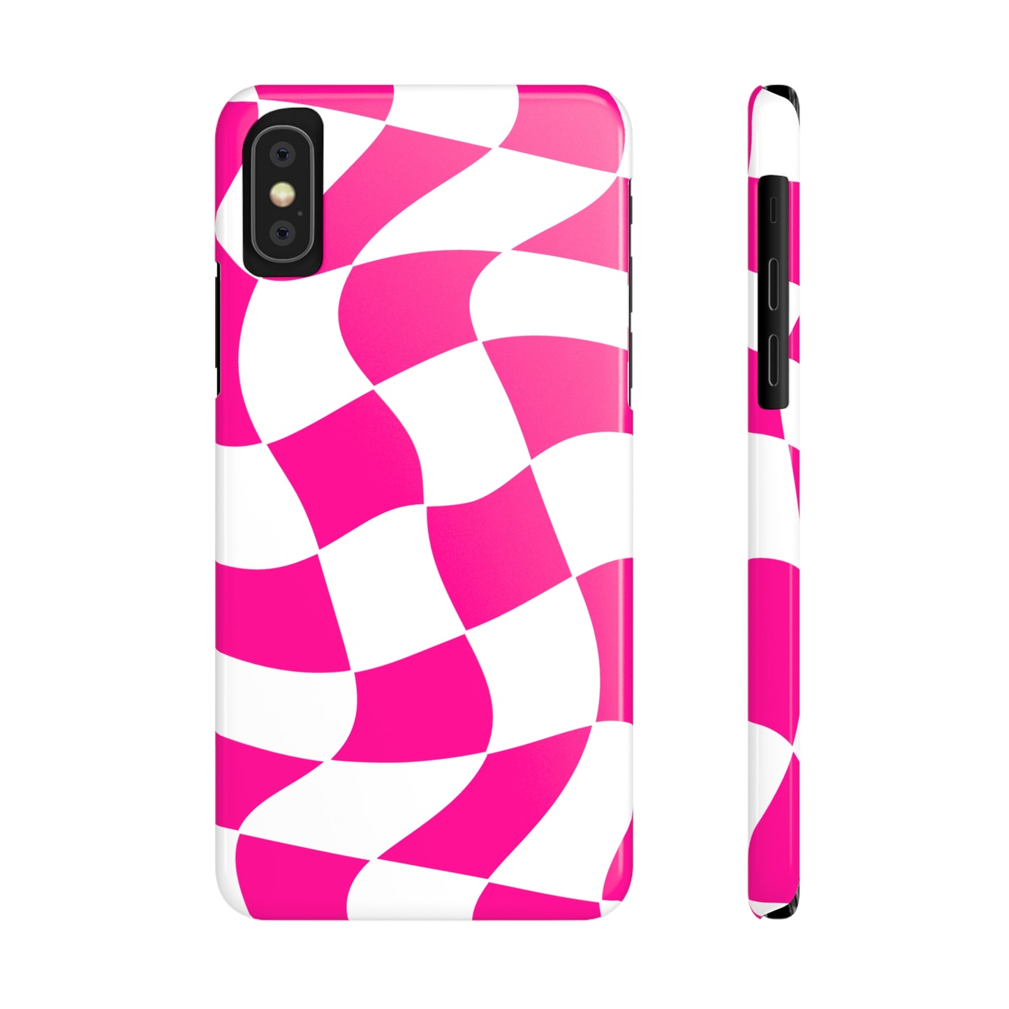HOT PINK WAVY | Slim iPhone Case - Trovvve
