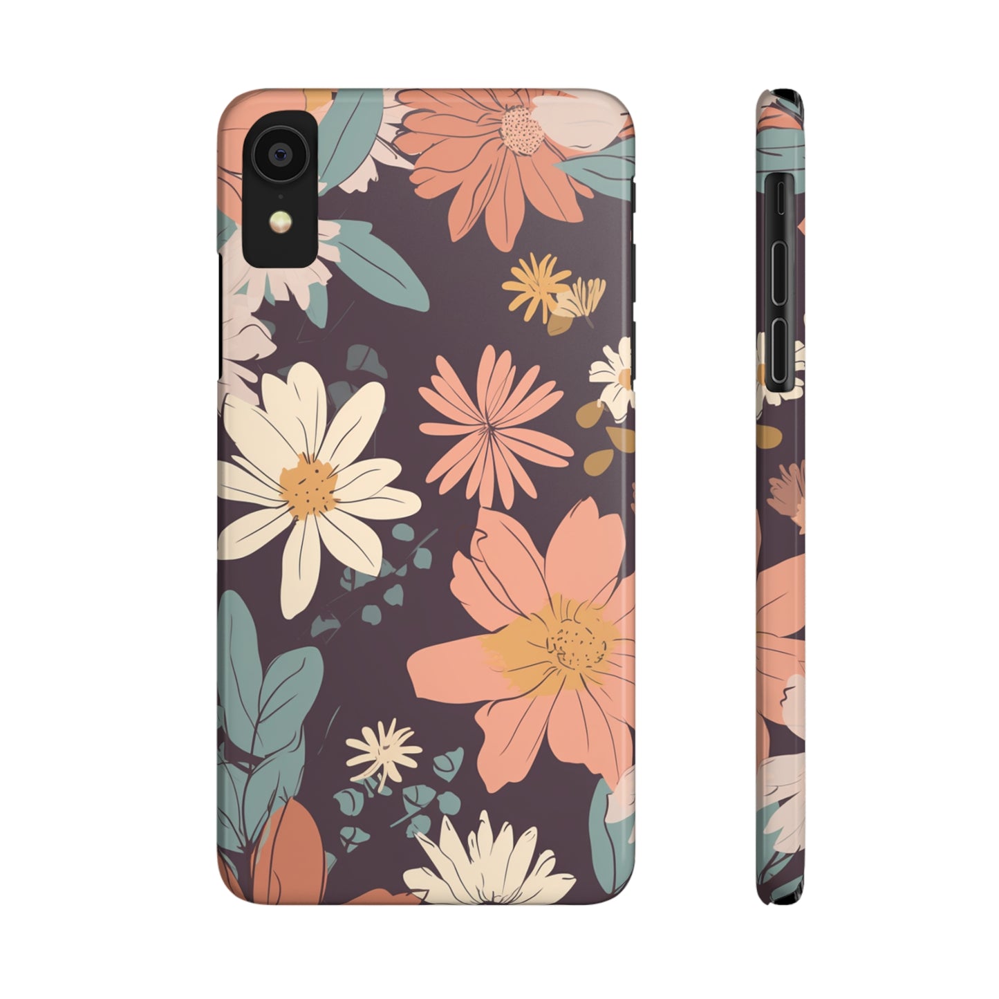 FLOWER PATTERN | Slim iPhone Case - Trovvve