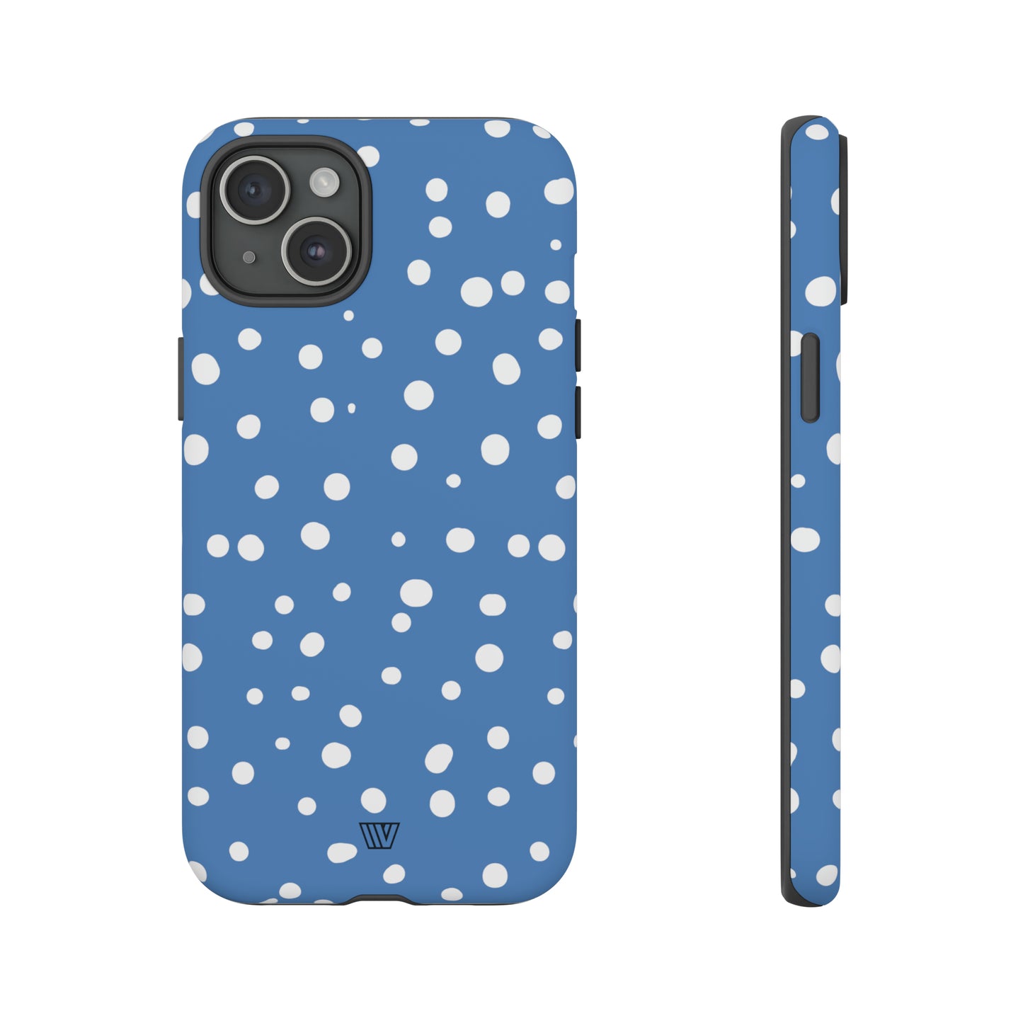 DUSTY BLUE DOTS | Tough Phone Case - Trovvve