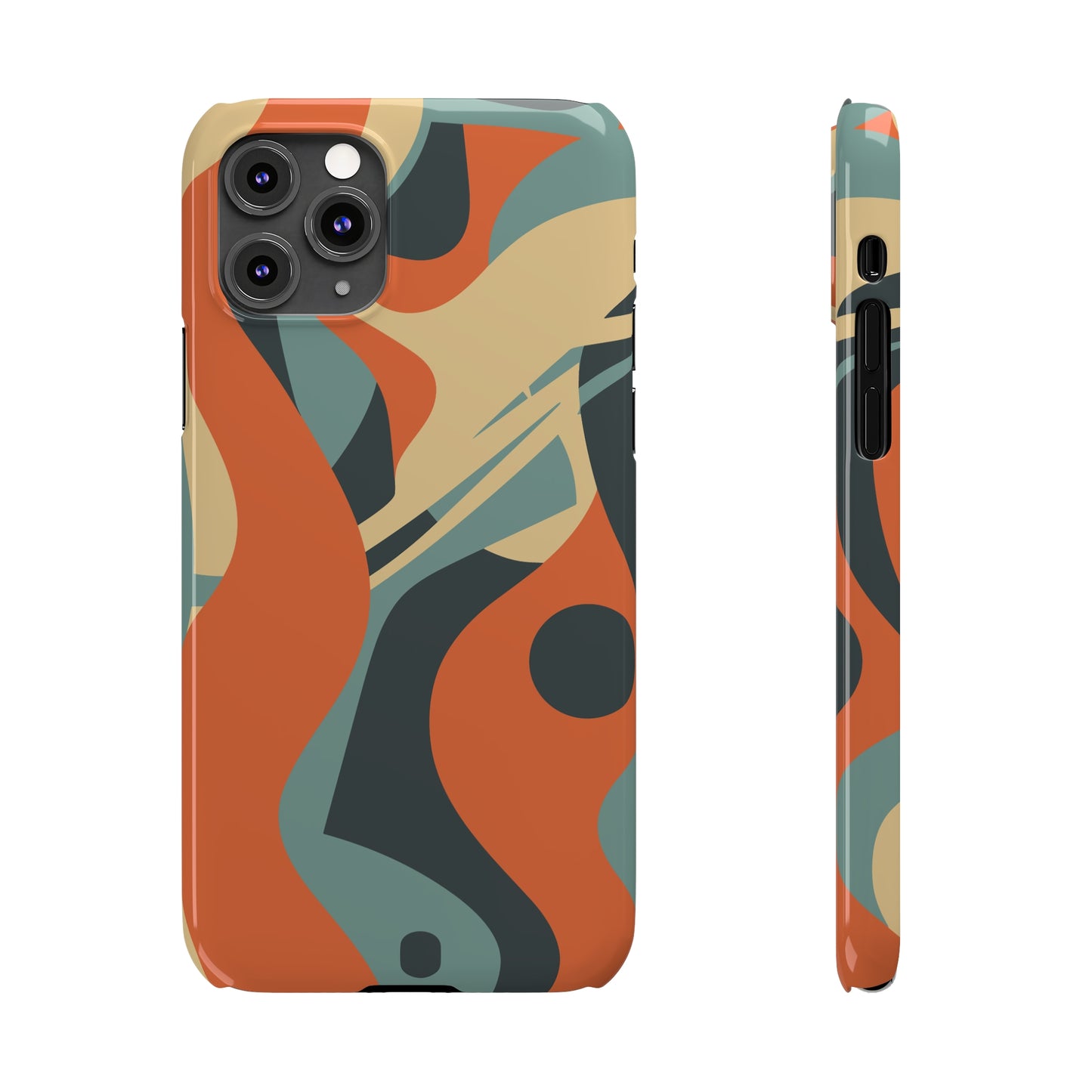 ABSTRACT RETRO SWIRL | Slim iPhone Case - Trovvve