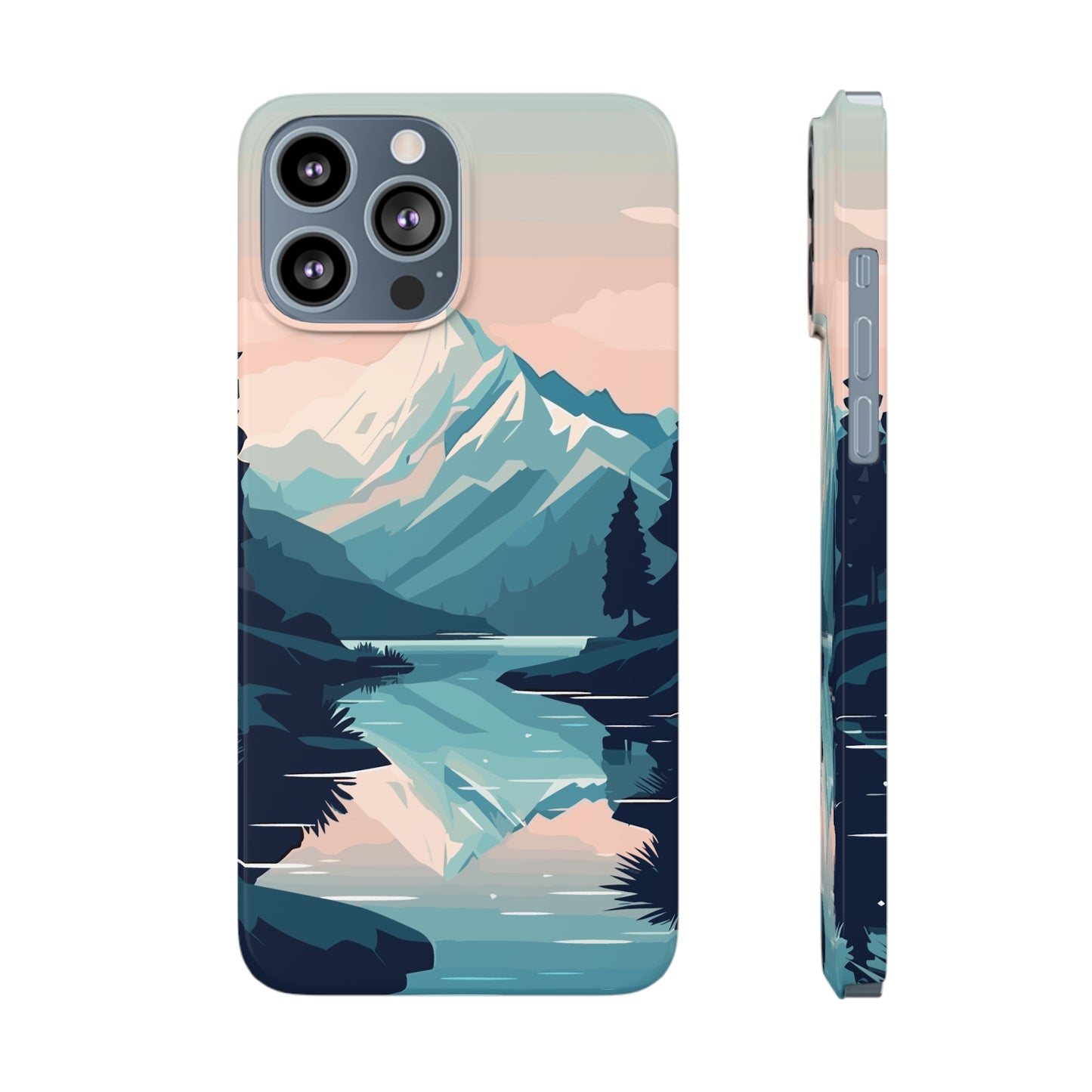 SNOWCAPPED MOUNTAINS | Slim iPhone Case - Trovvve
