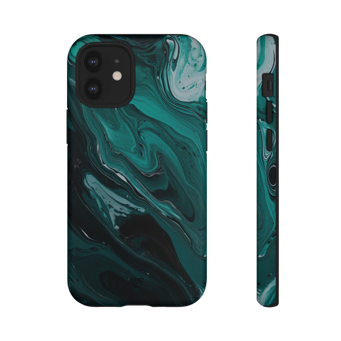 TEAL PAINT SWIRL | Tough Phone Case - Trovvve