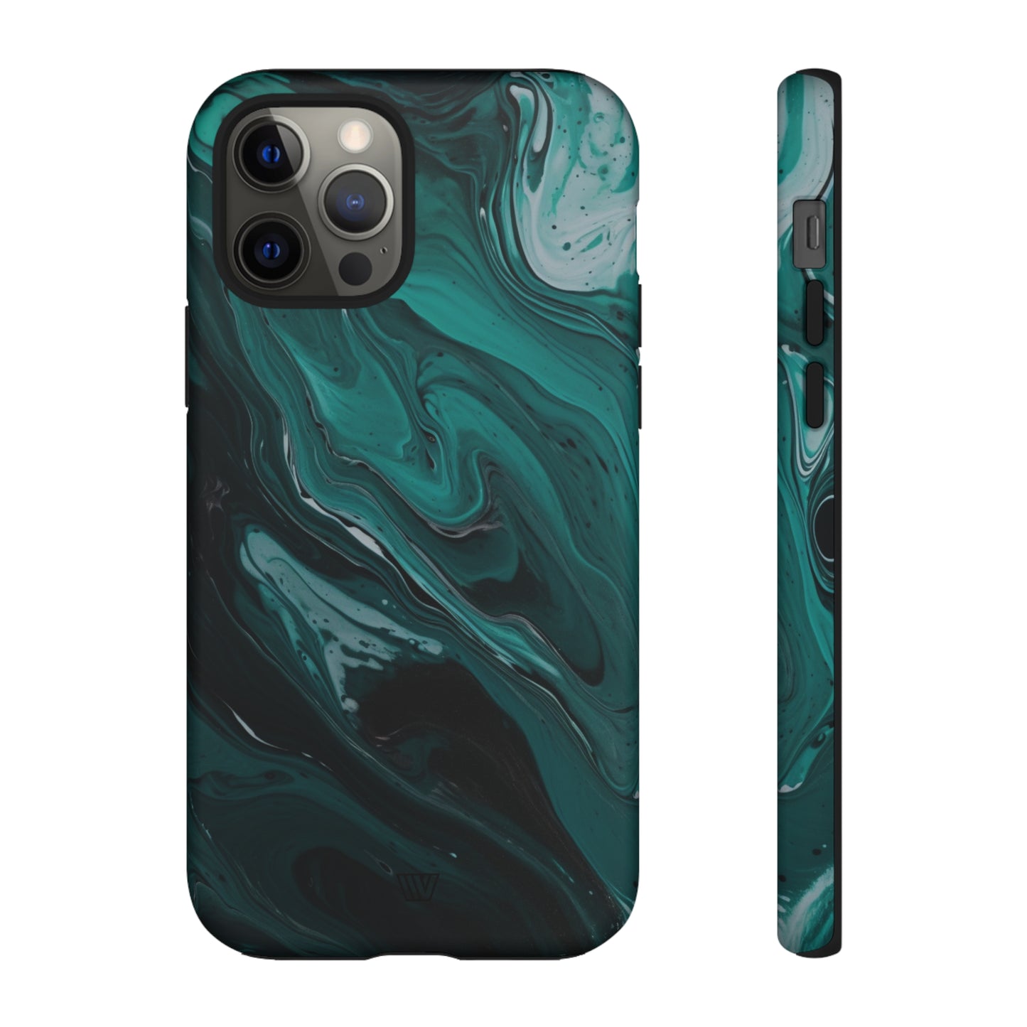 TEAL PAINT SWIRL | Tough Phone Case - Trovvve