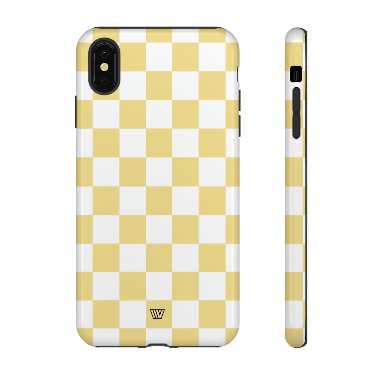 BANANA YELLOW CHECKERBOARD | Tough Phone Case - Trovvve